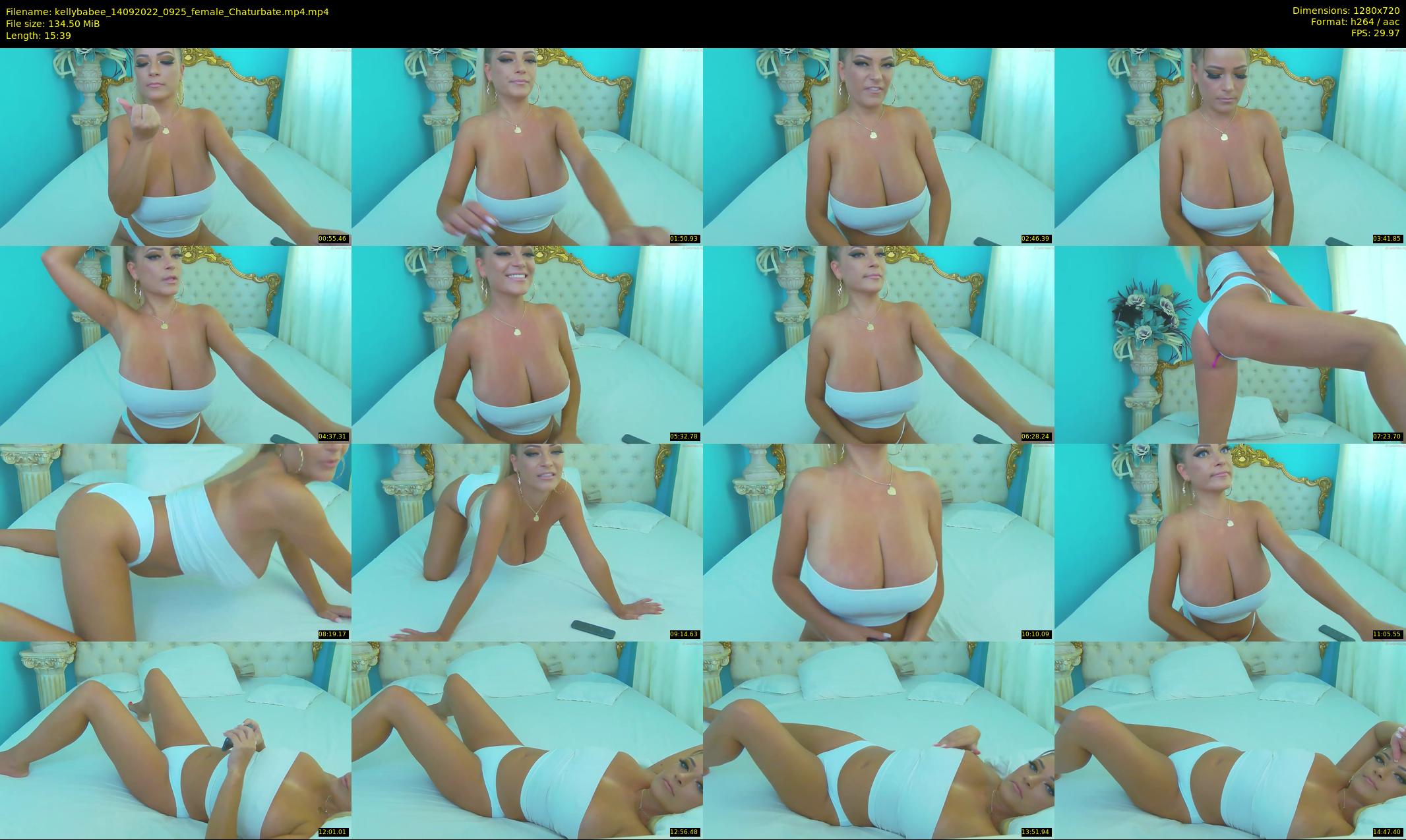 kellybabee — 16 minute Chaturbate female cam show recording, 720p, Sep 14, 2022