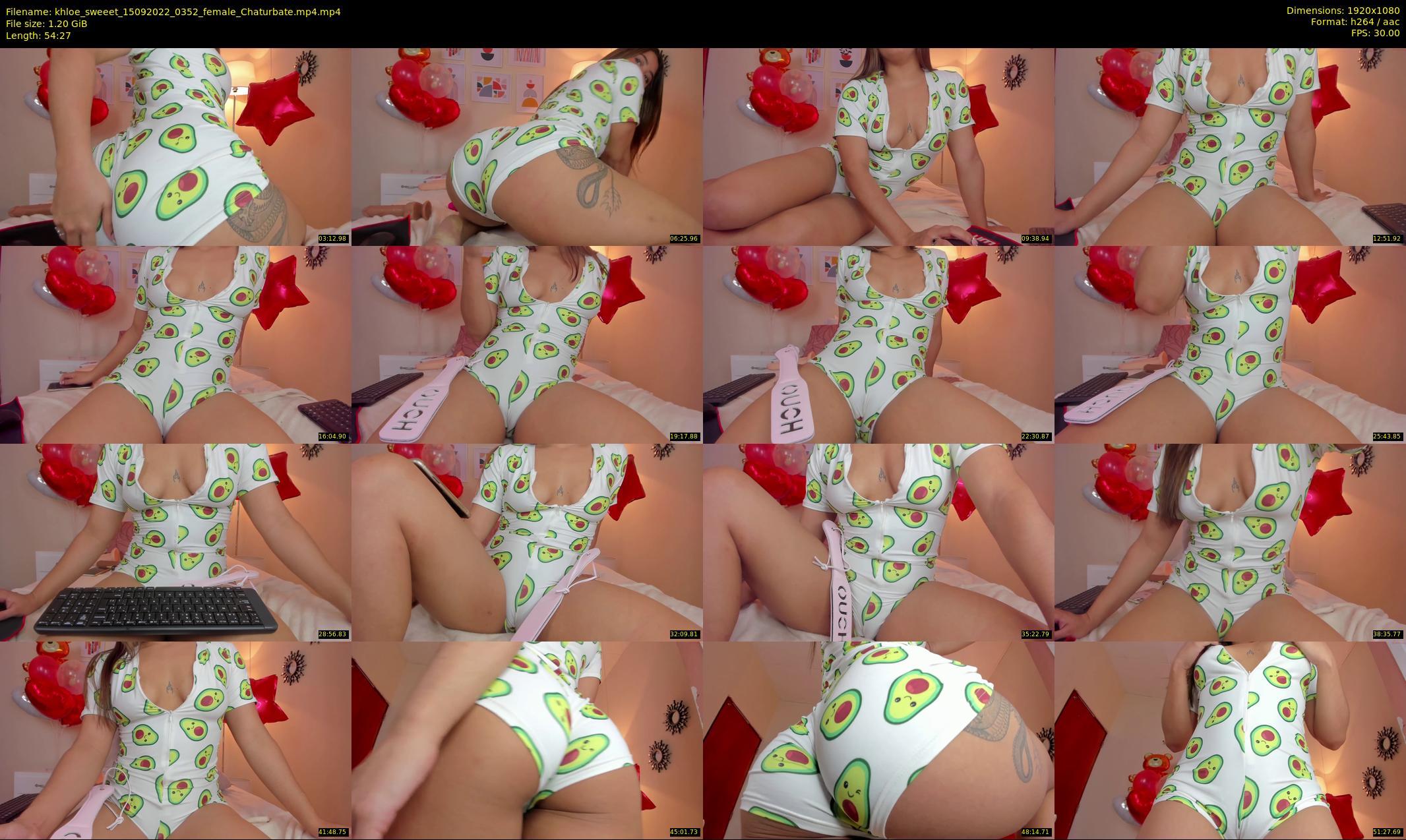 khloe_sweeet — 55 minute Chaturbate female cam show recording, 1080p, Sep 15, 2022