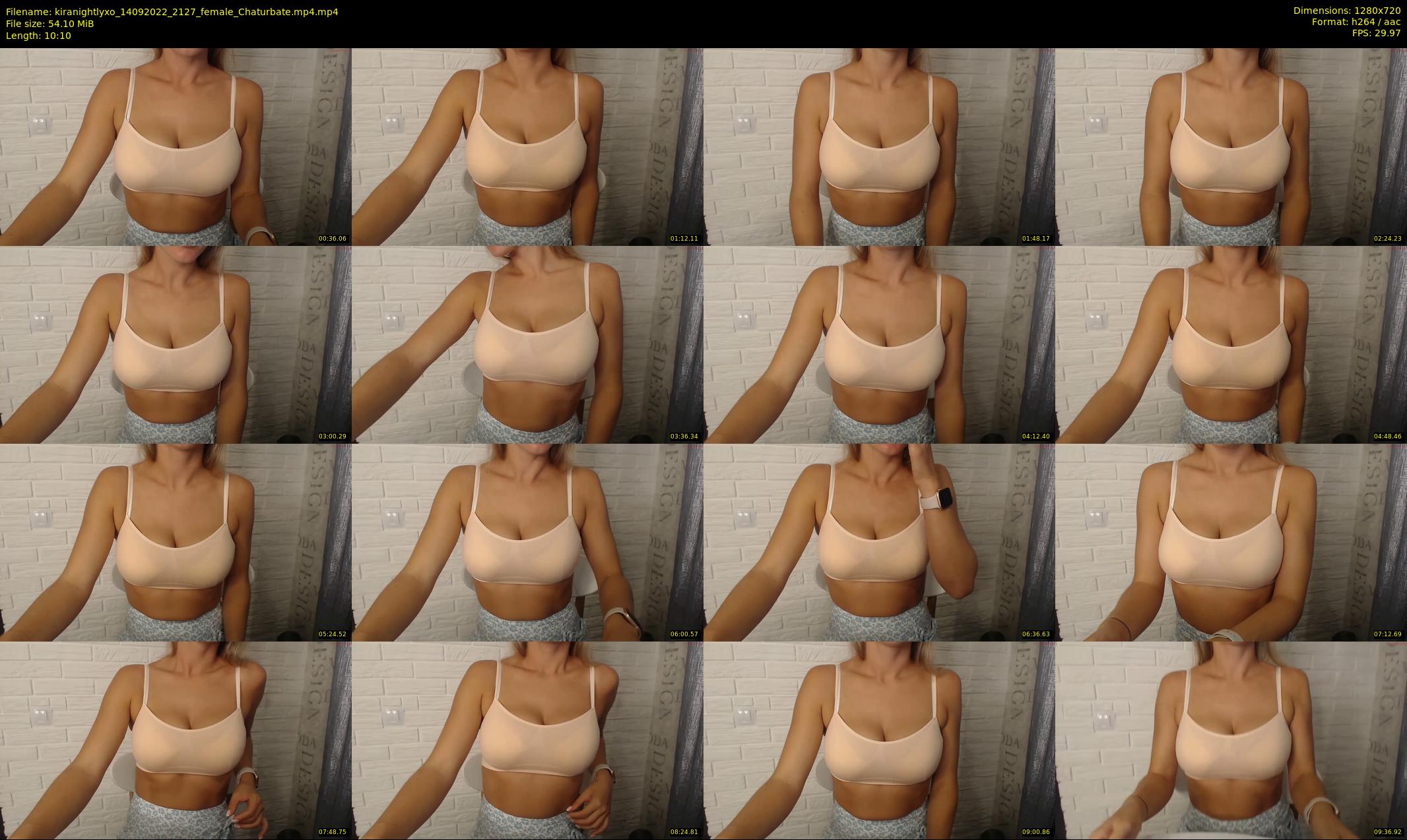 kiranightlyxo — 11 minute Chaturbate female cam show recording, 720p, Sep 14, 2022