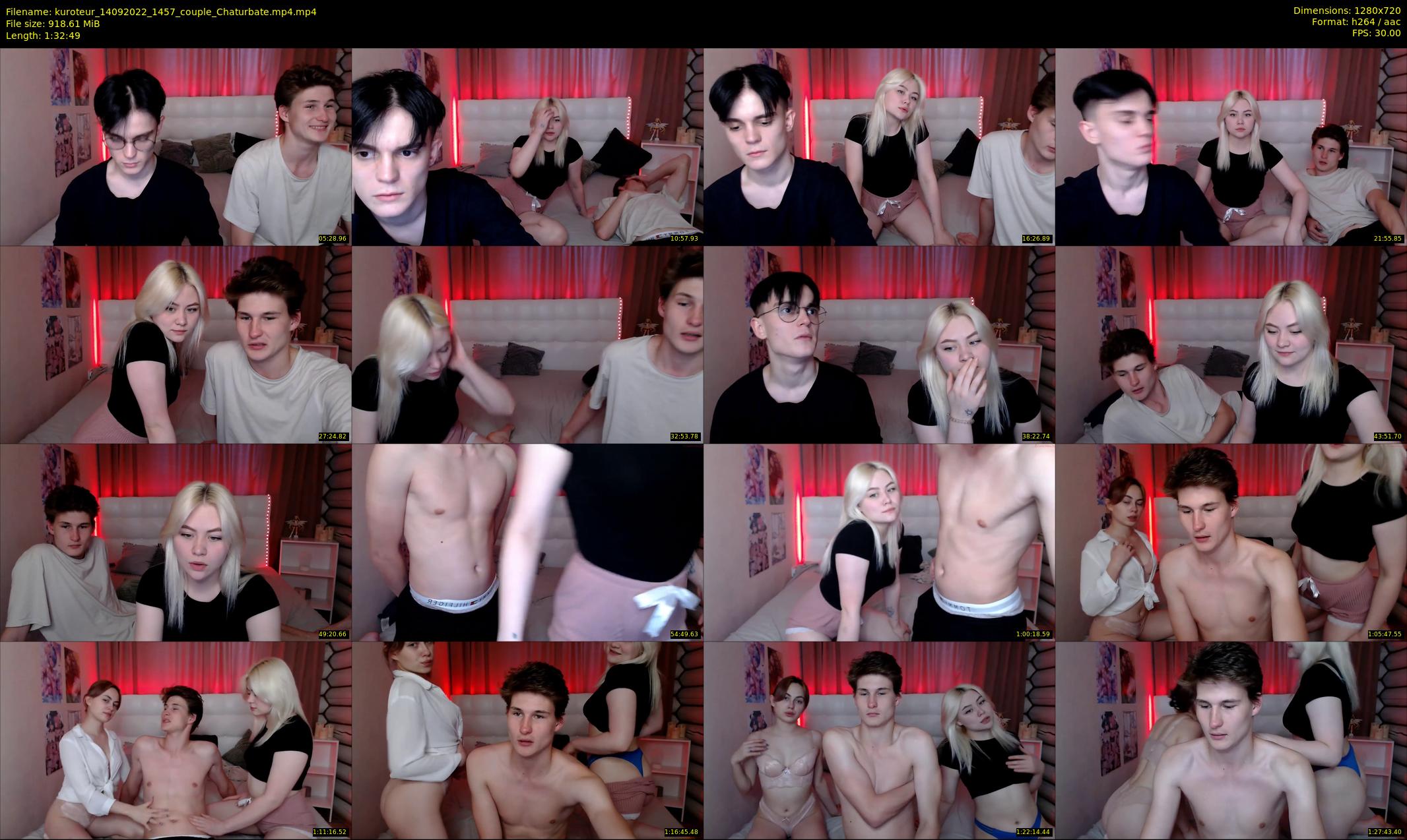 kuroteur — 93 minute Chaturbate couple cam show recording, 720p, Sep 14, 2022