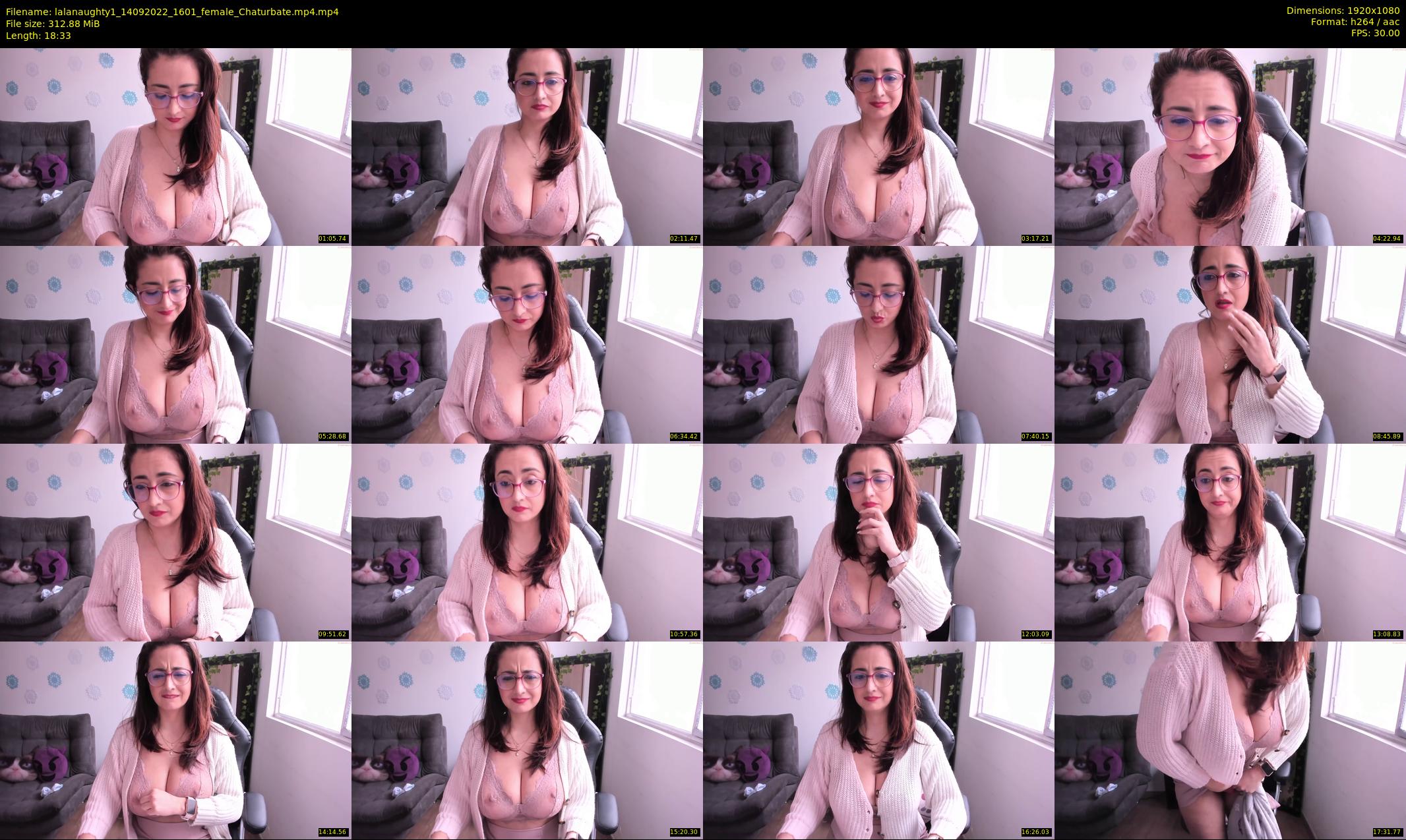 lalanaughty1 — 19 minute Chaturbate female cam show recording, 1080p, Sep 14, 2022