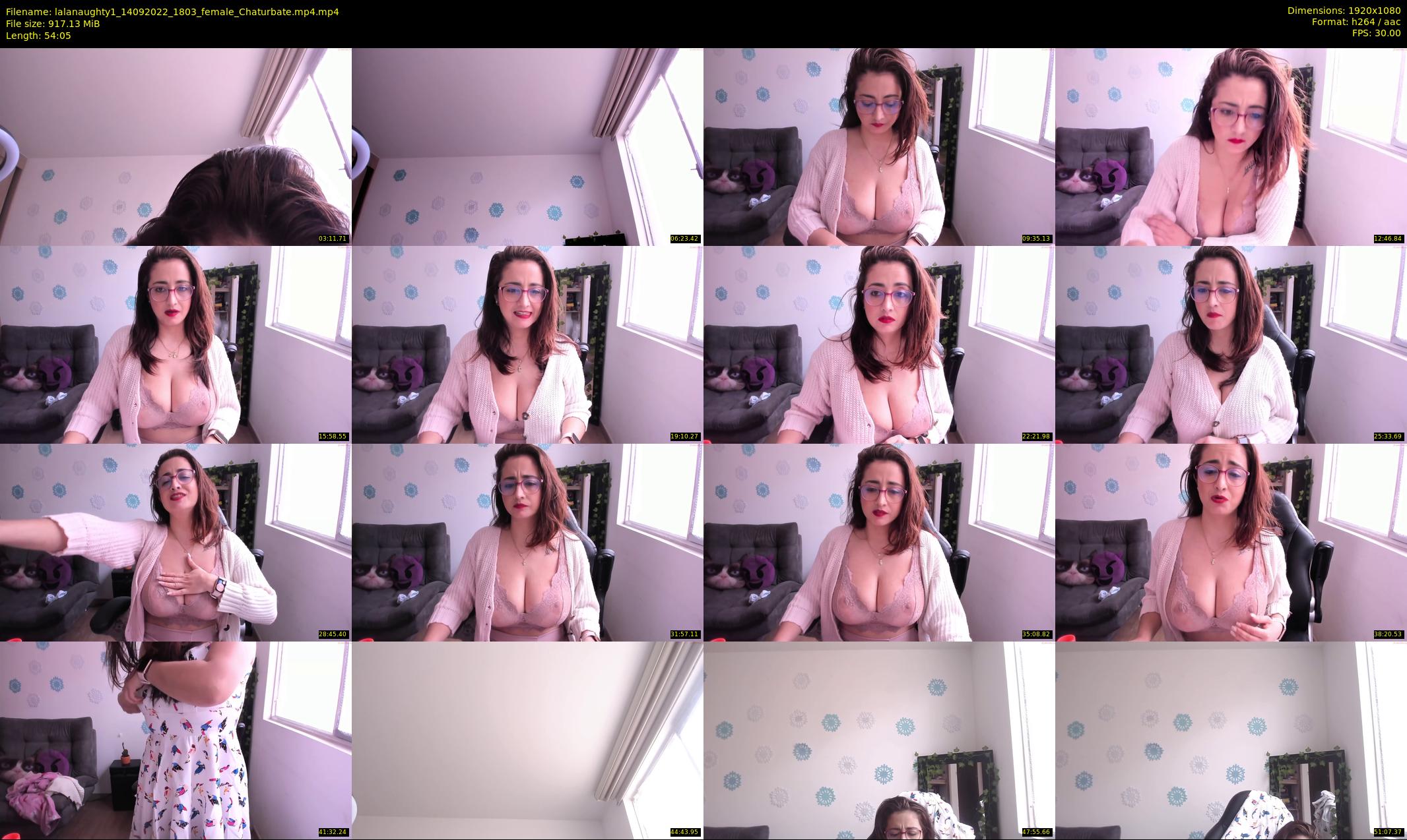 lalanaughty1 — 55 minute Chaturbate female cam show recording, 1080p, Sep 14, 2022