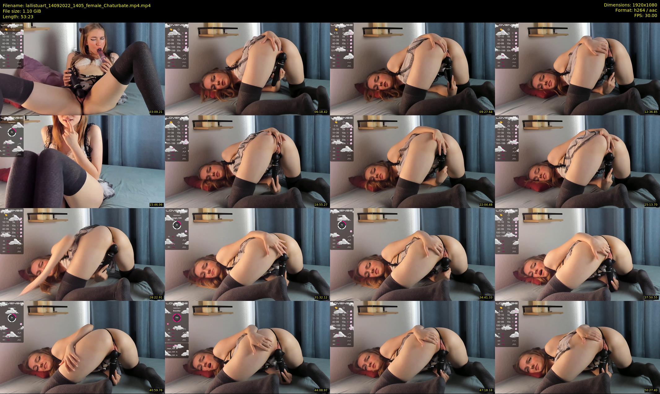lallistuart — 54 minute Chaturbate female cam show recording, 1080p, Sep 14, 2022