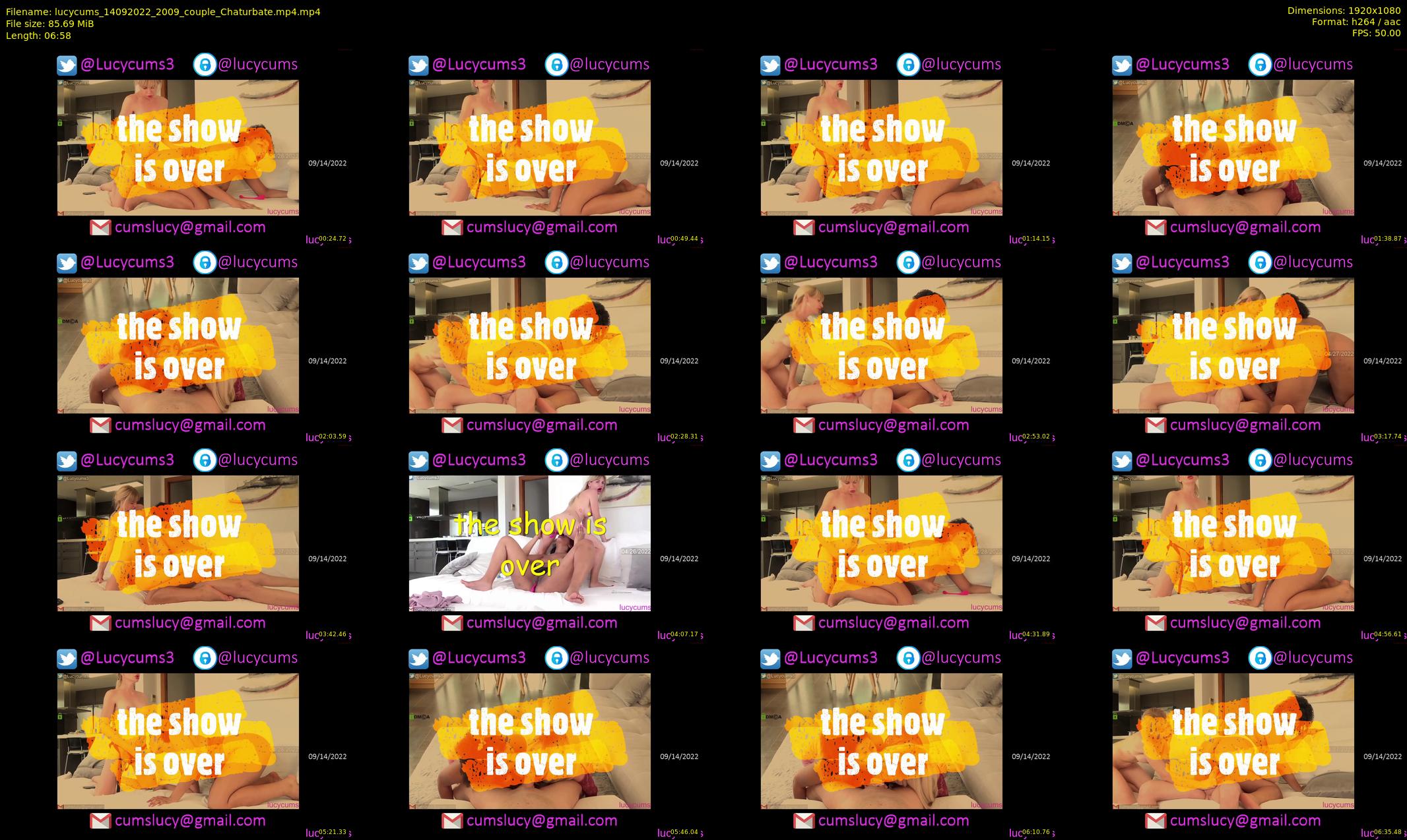 lucycums — 7 minute Chaturbate couple cam show recording, 1080p, Sep 14, 2022