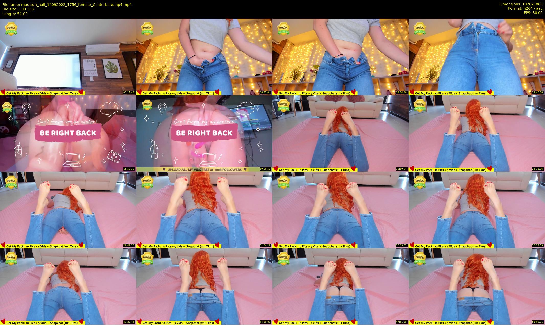 madison_hall — 54 minute Chaturbate female cam show recording, 1080p, Sep 14, 2022