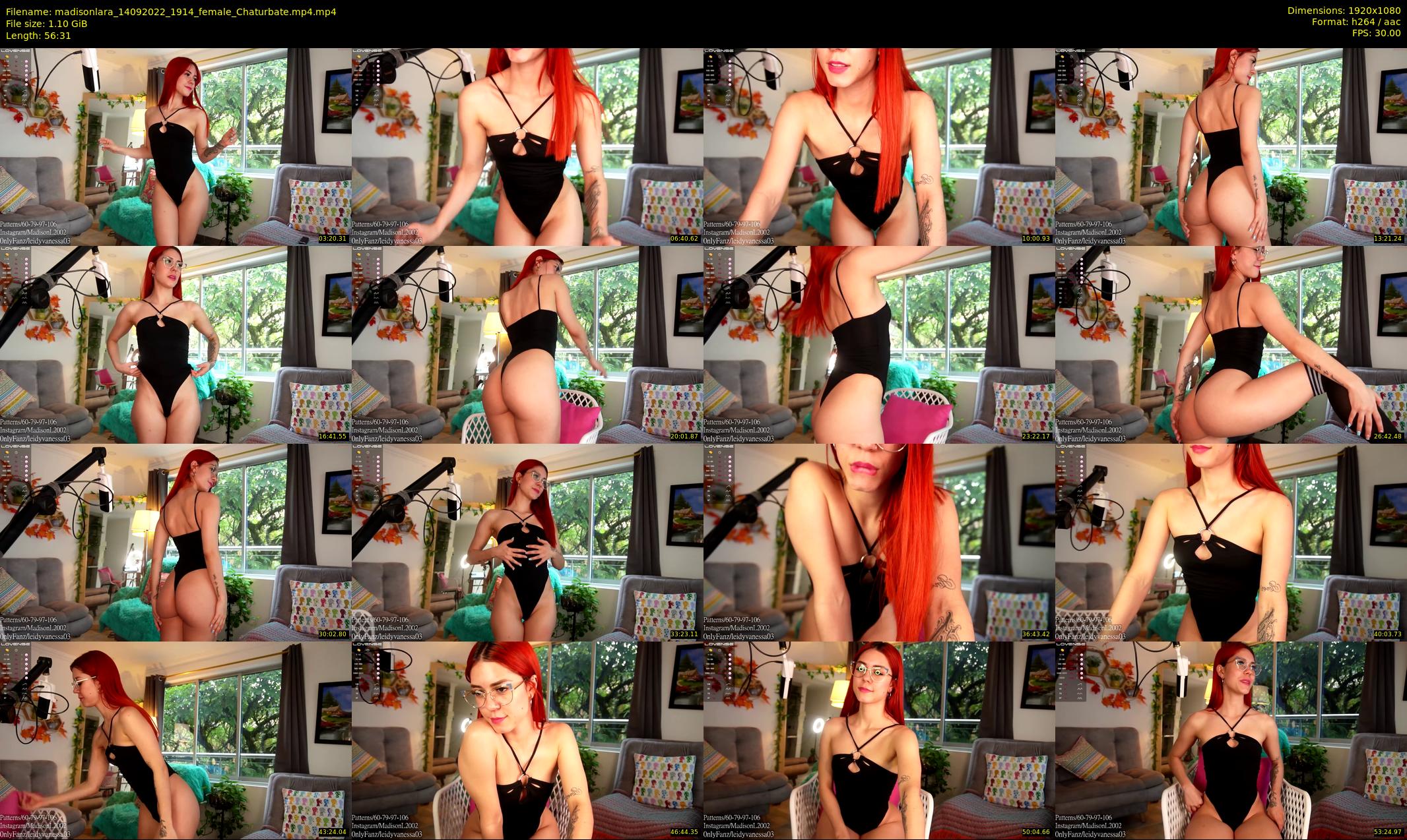 madisonlara — 57 minute Chaturbate female cam show recording, 1080p, Sep 14, 2022