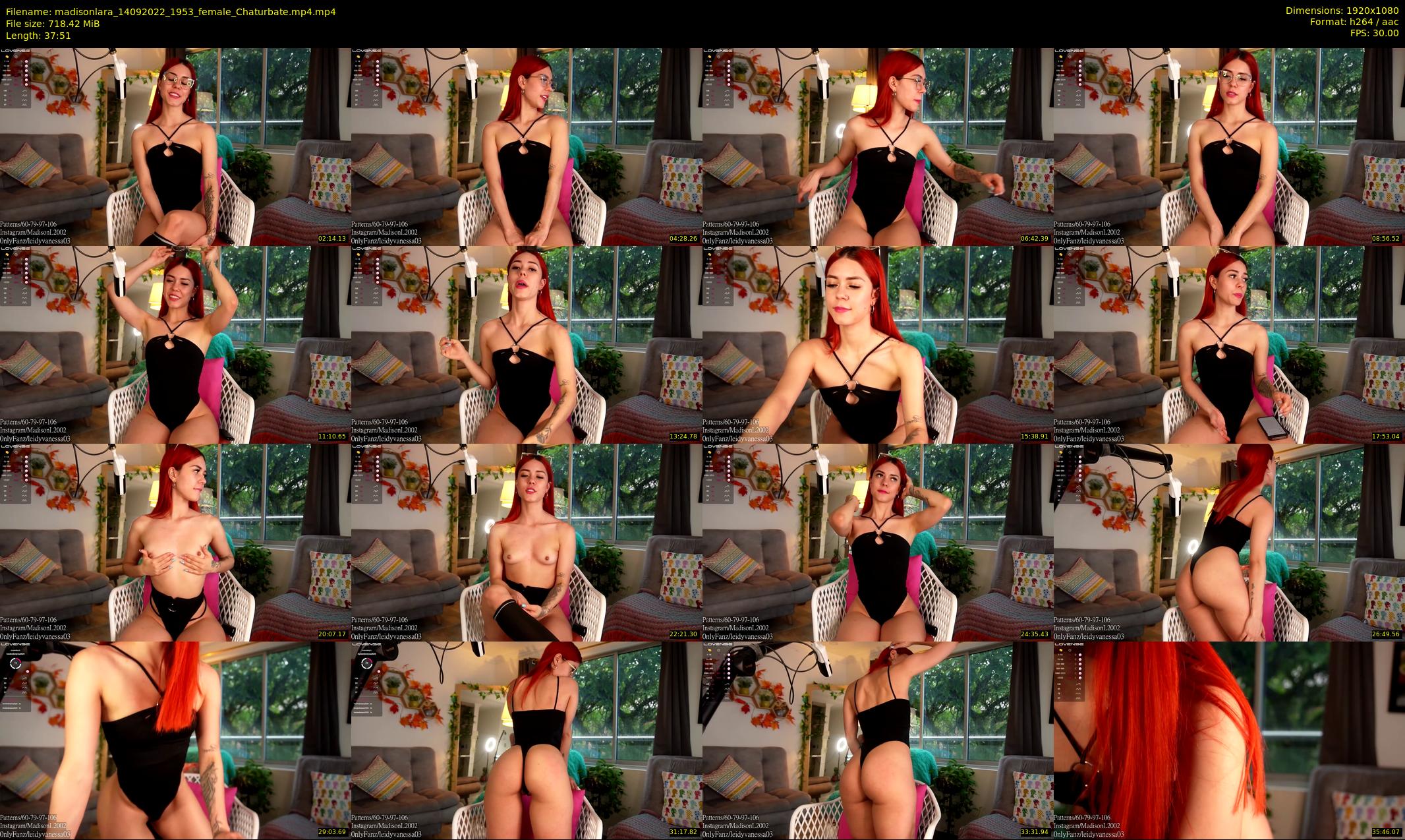 madisonlara — 38 minute Chaturbate female cam show recording, 1080p, Sep 14, 2022