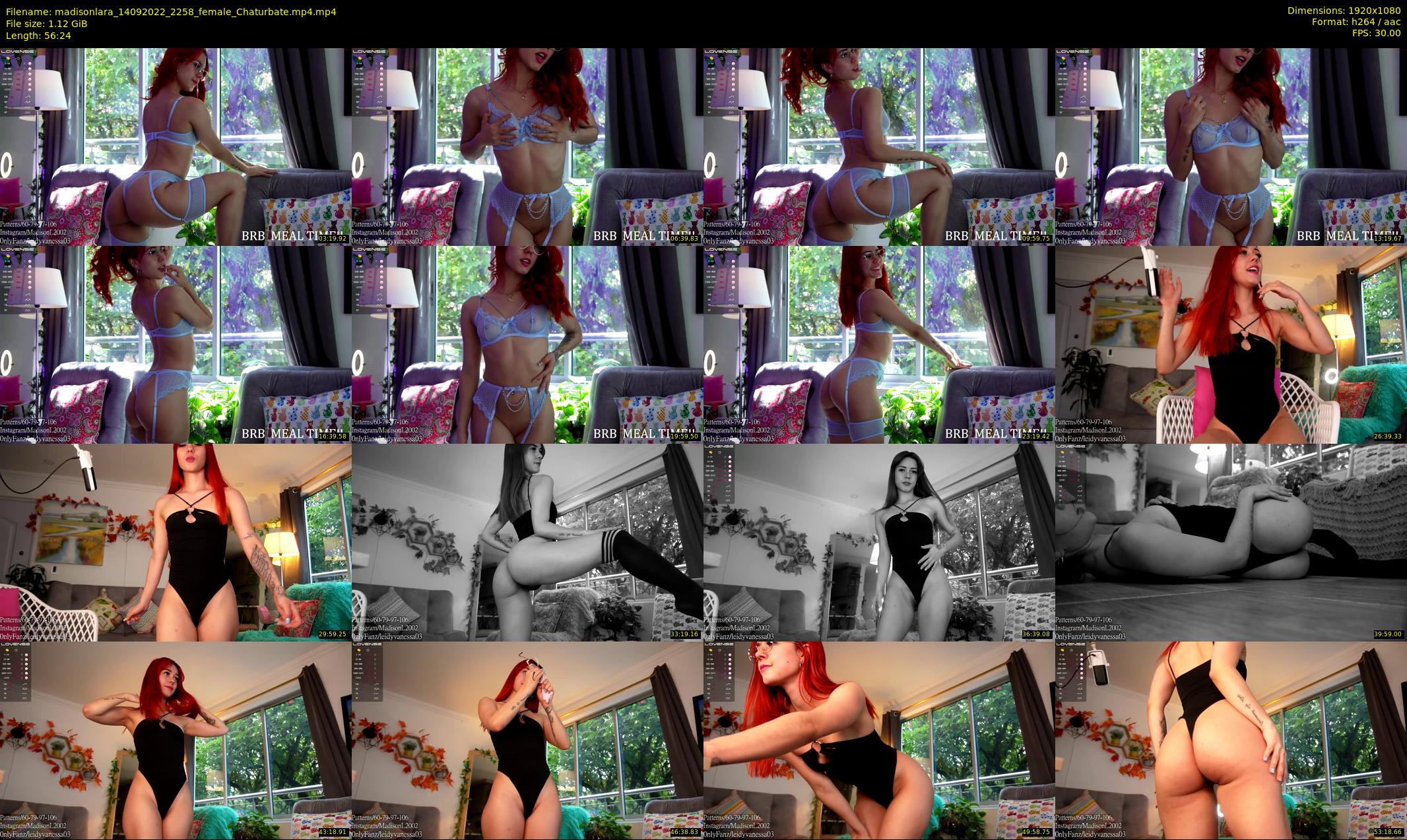 madisonlara — 57 minute Chaturbate female cam show recording, 1080p, Sep 14, 2022
