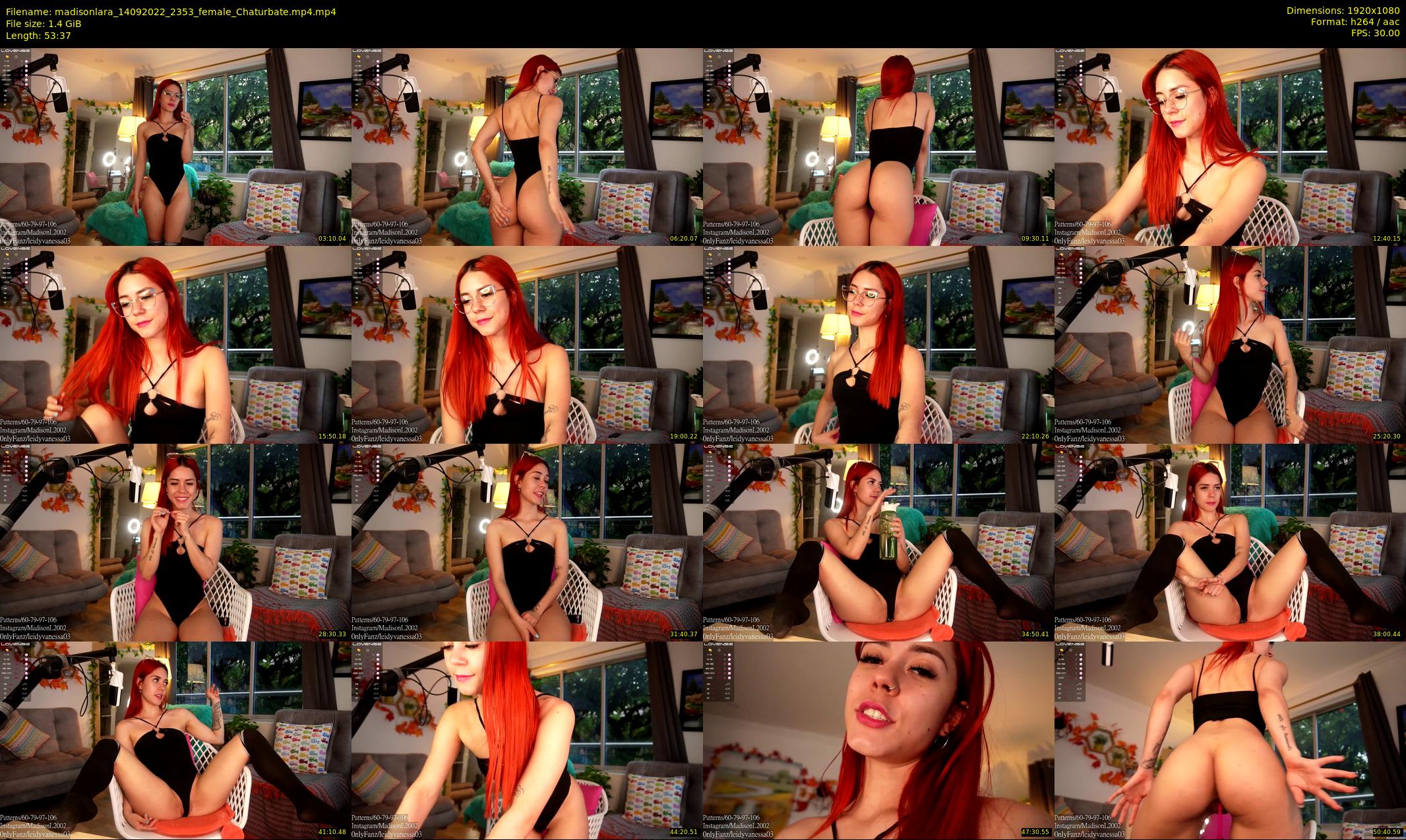 madisonlara — 54 minute Chaturbate female cam show recording, 1080p, Sep 14, 2022