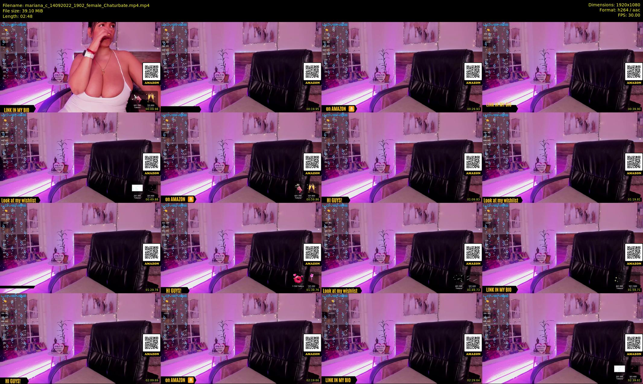 mariana_c — 3 minute Chaturbate female cam show recording, 1080p, Sep 14, 2022