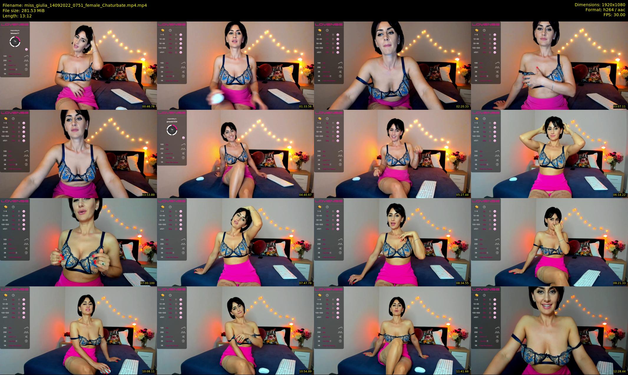 miss_giulia — 14 minute Chaturbate female cam show recording, 1080p, Sep 14, 2022