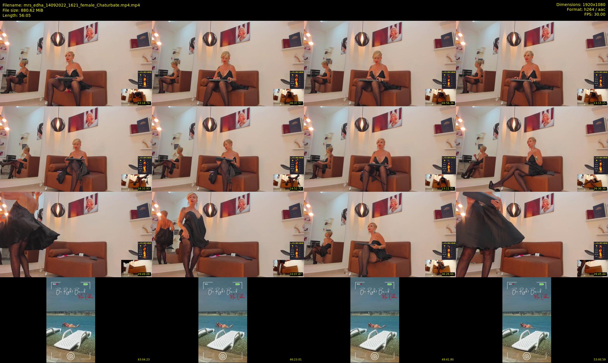 mrs_edha — 57 minute Chaturbate female cam show recording, 1080p, Sep 14, 2022