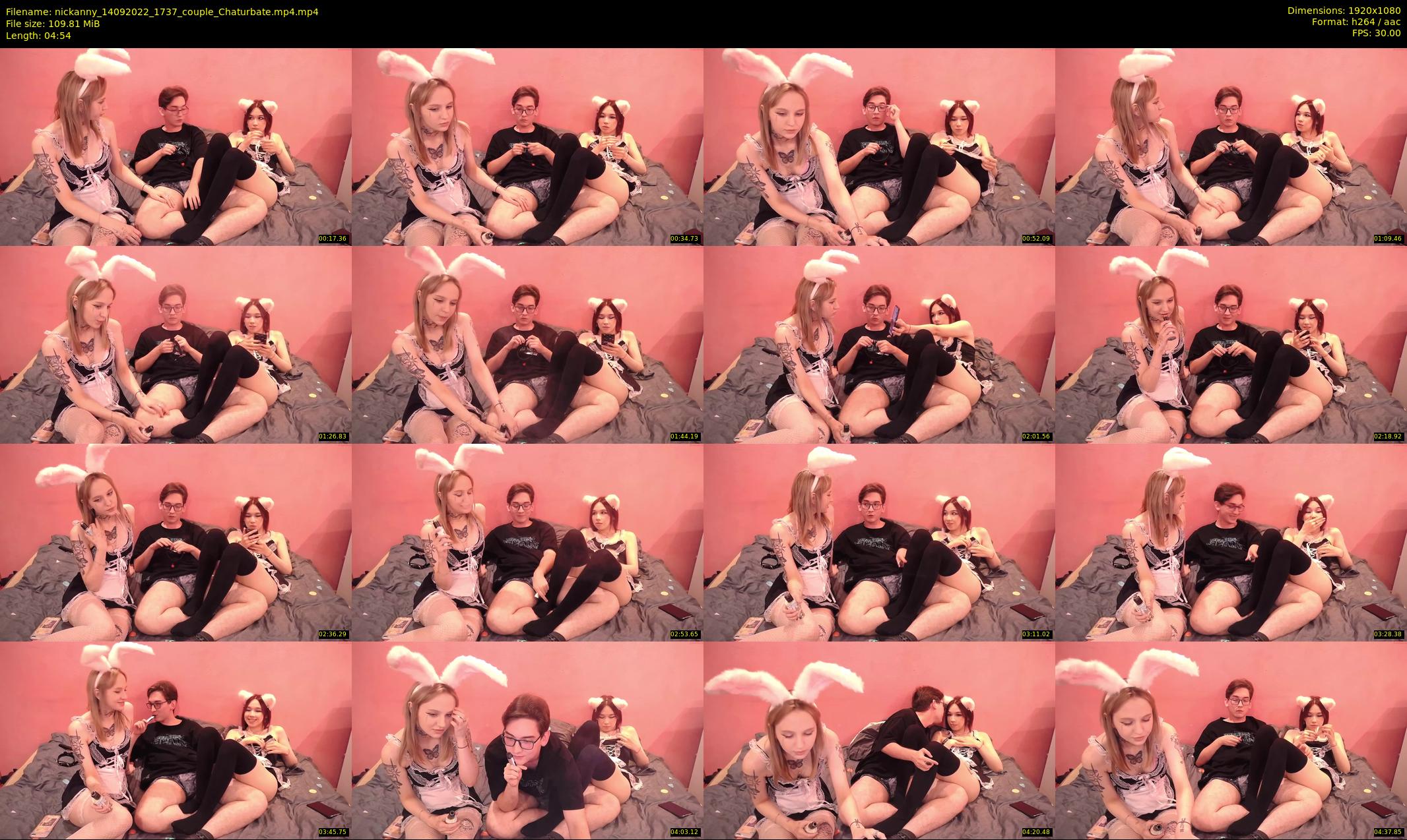 nickanny — 5 minute Chaturbate couple cam show recording, 1080p, Sep 14, 2022