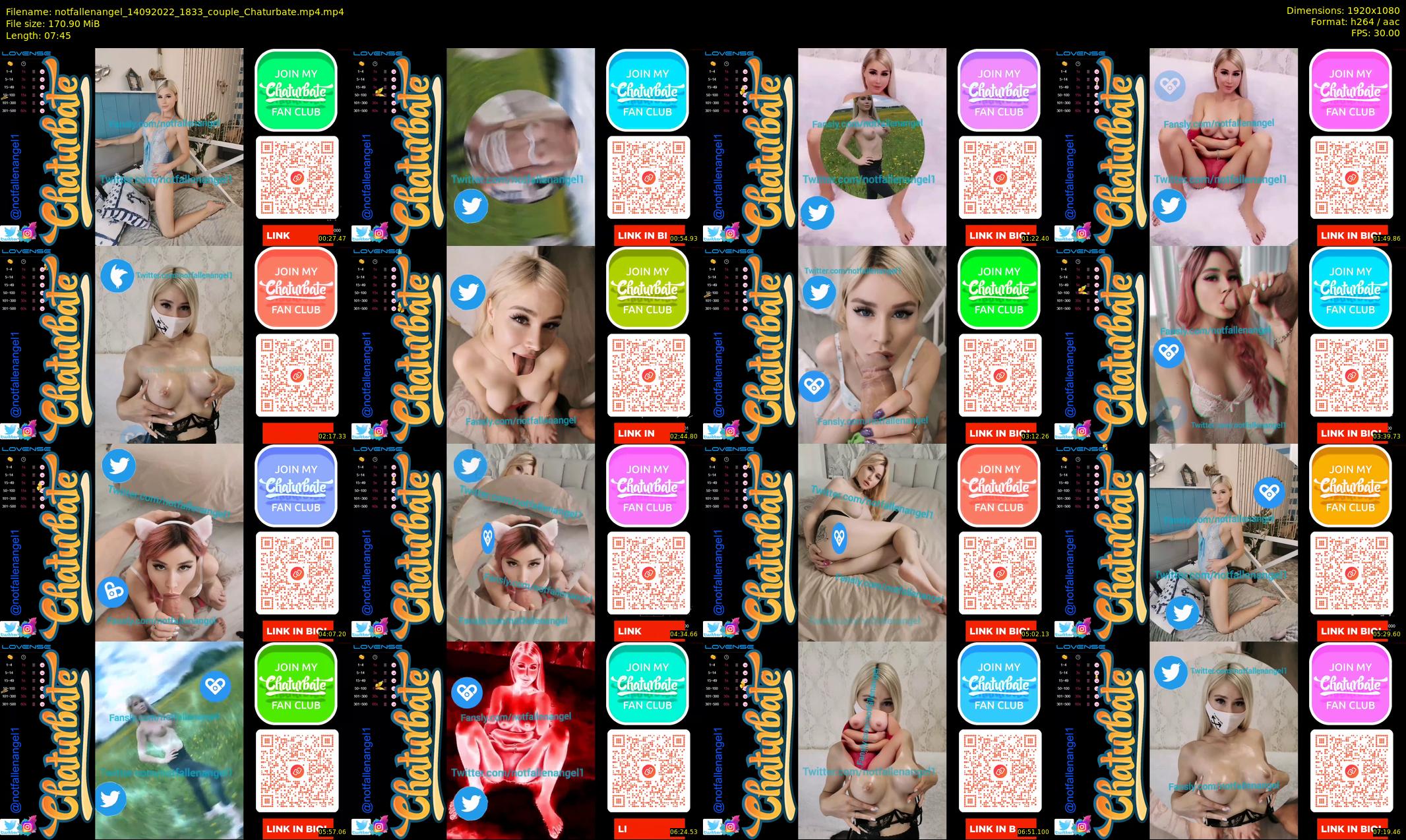 notfallenangel — 8 minute Chaturbate couple cam show recording, 1080p, Sep 14, 2022