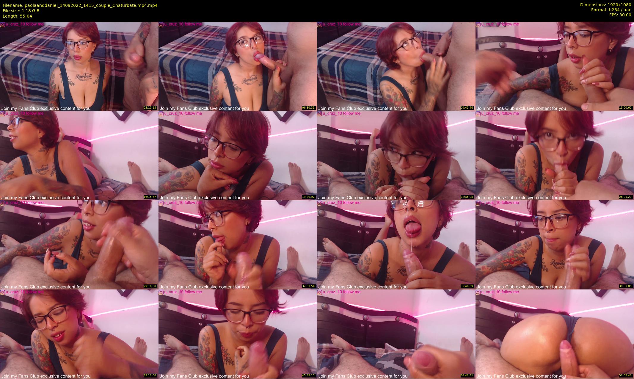 paolaanddaniel — 56 minute Chaturbate couple cam show recording, 1080p, Sep 14, 2022