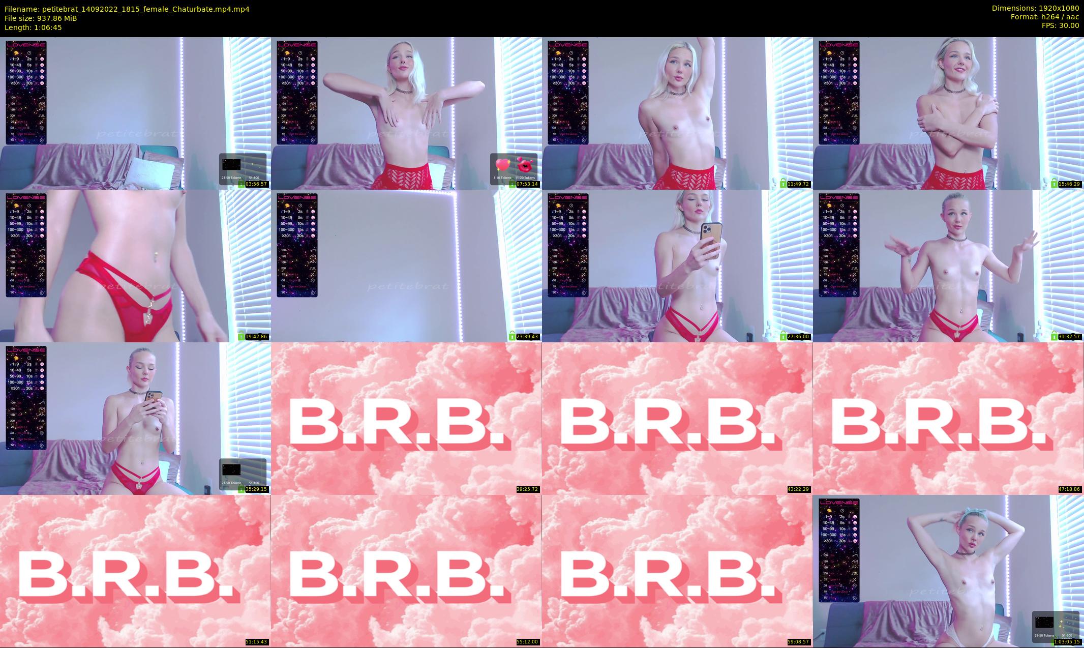 petitebrat — 67 minute Chaturbate female cam show recording, 1080p, Sep 14, 2022