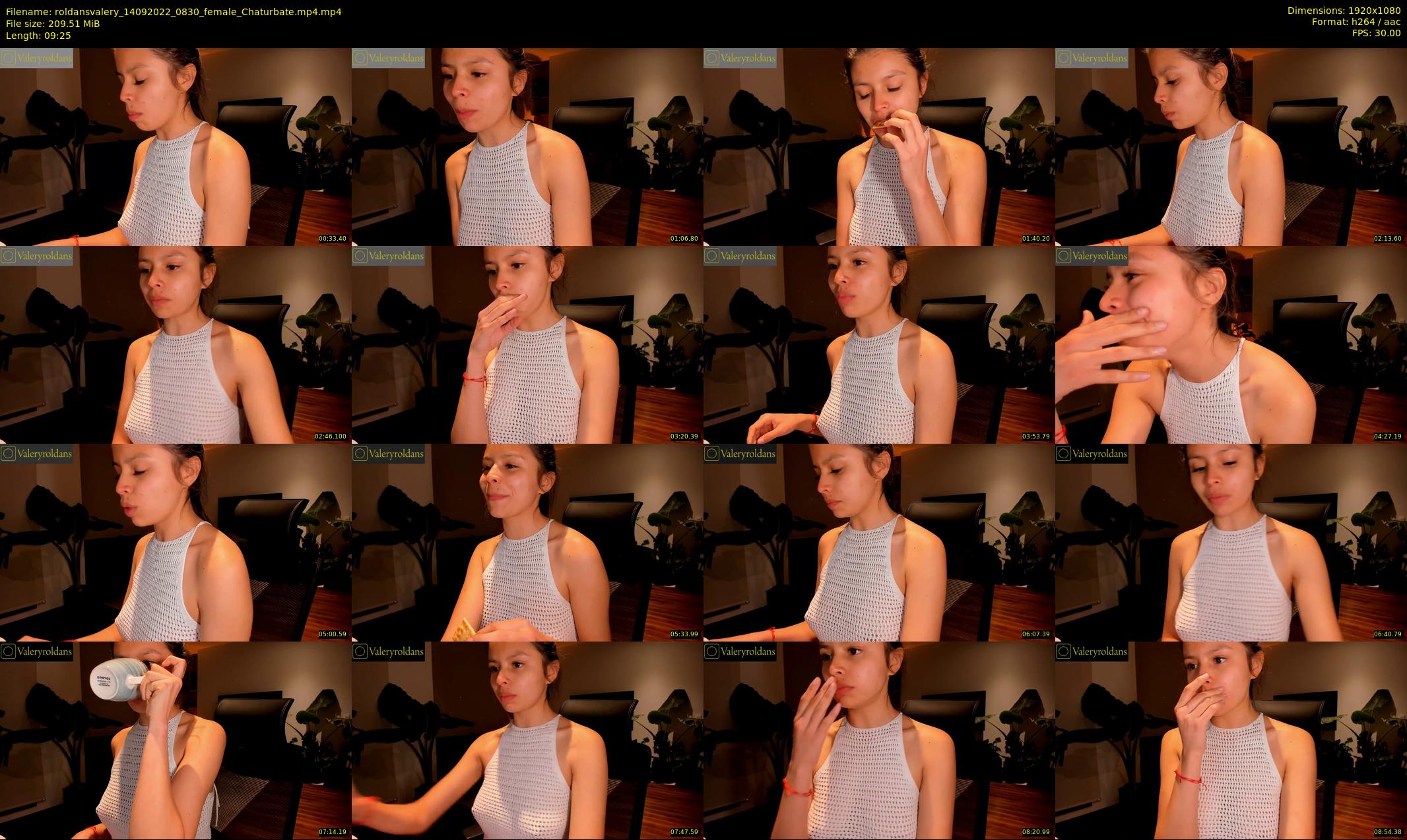 roldansvalery — 10 minute Chaturbate female cam show recording, 1080p, Sep 14, 2022
