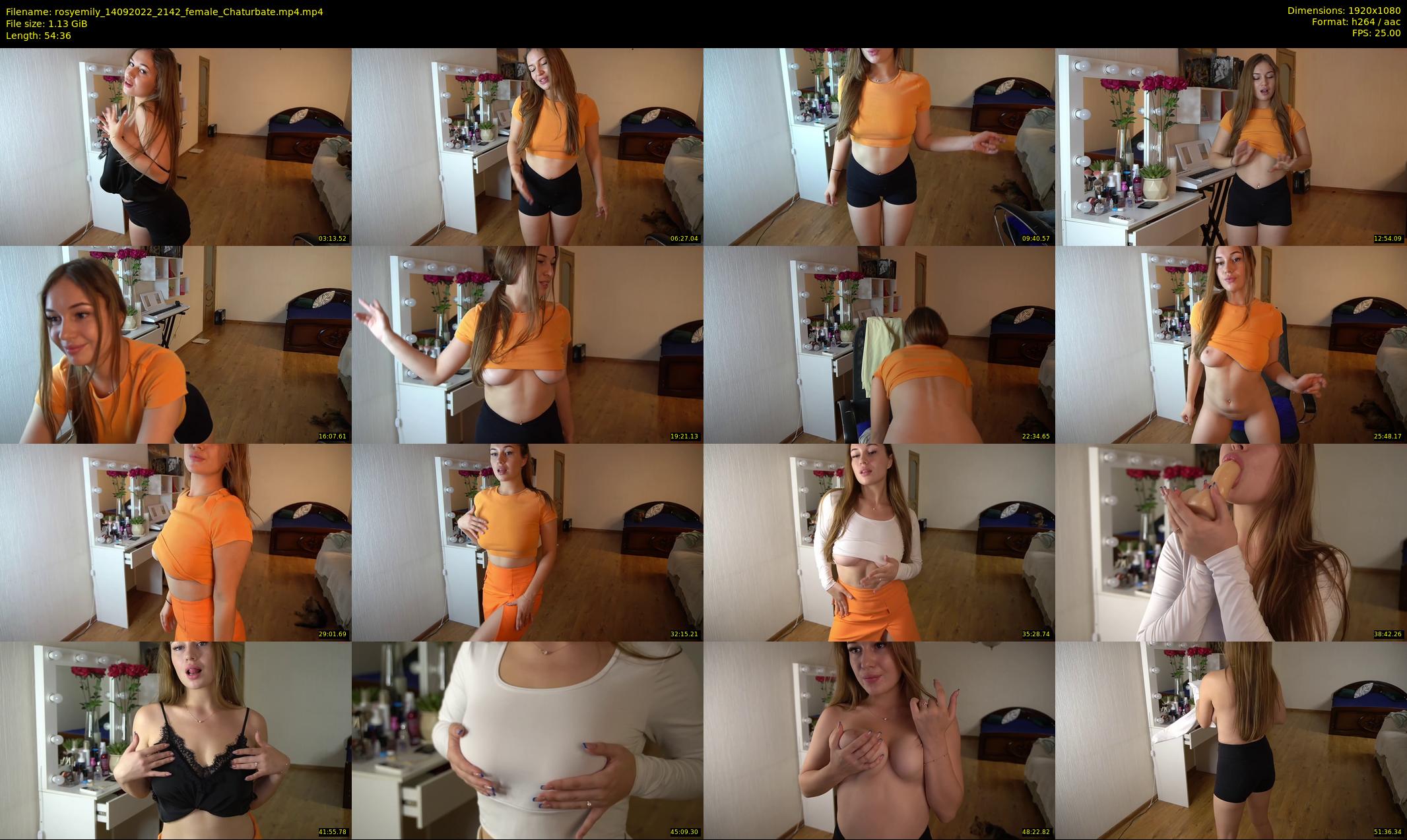 rosyemily — 55 minute Chaturbate female cam show recording, 1080p, Sep 14, 2022