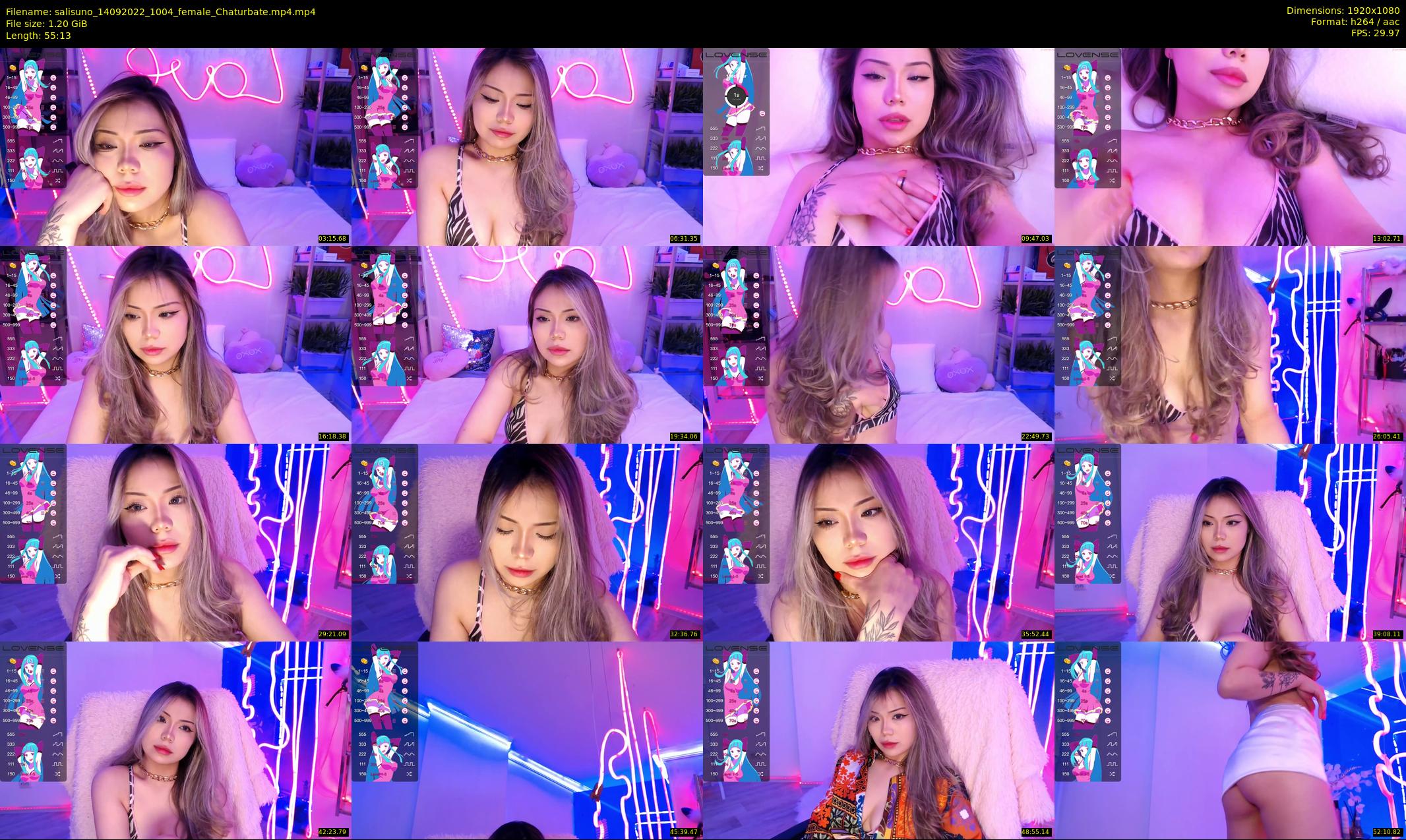 salisuno — 56 minute Chaturbate female cam show recording, 1080p, Sep 14, 2022