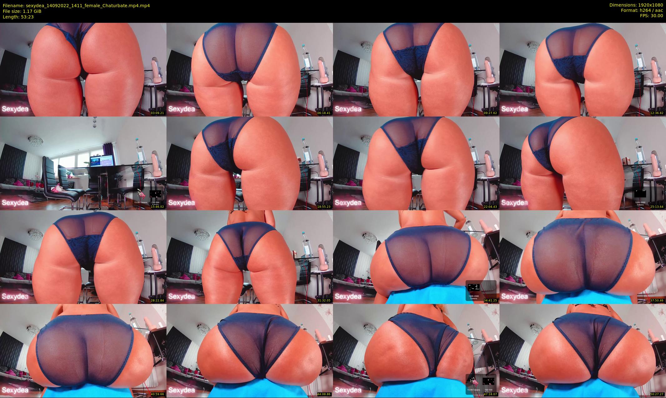 sexydea — 54 minute Chaturbate female cam show recording, 1080p, Sep 14, 2022