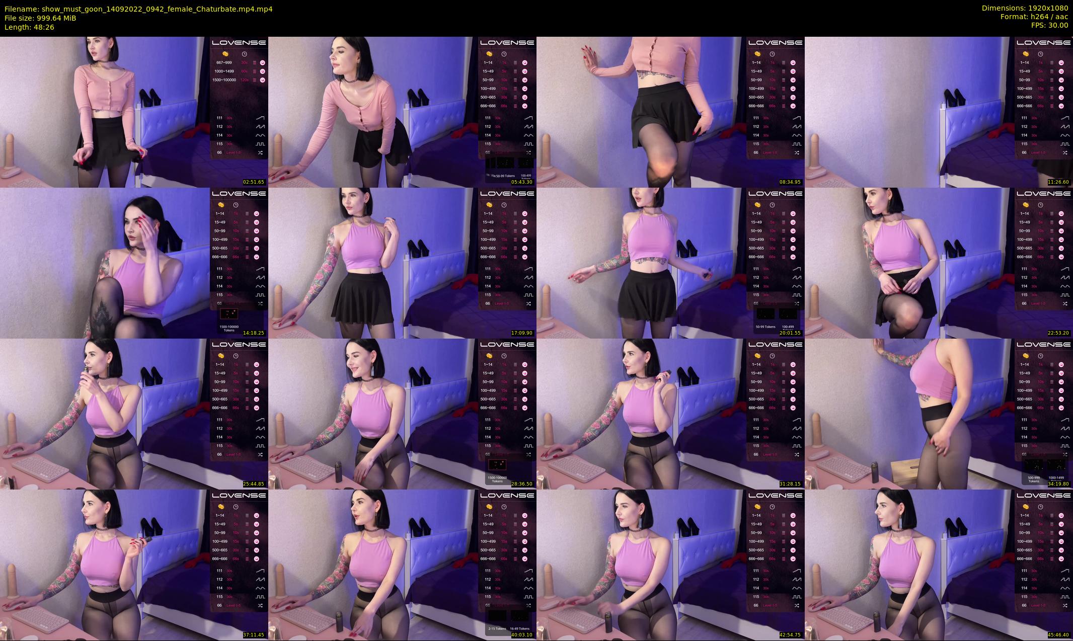 show_must_goon — 49 minute Chaturbate female cam show recording, 1080p, Sep 14, 2022