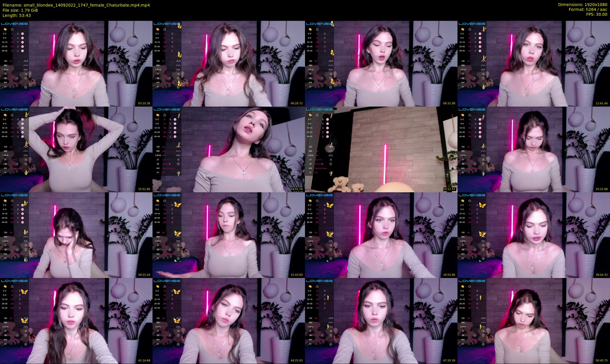 small_blondee — 54 minute Chaturbate female cam show recording, 1080p, Sep 14, 2022