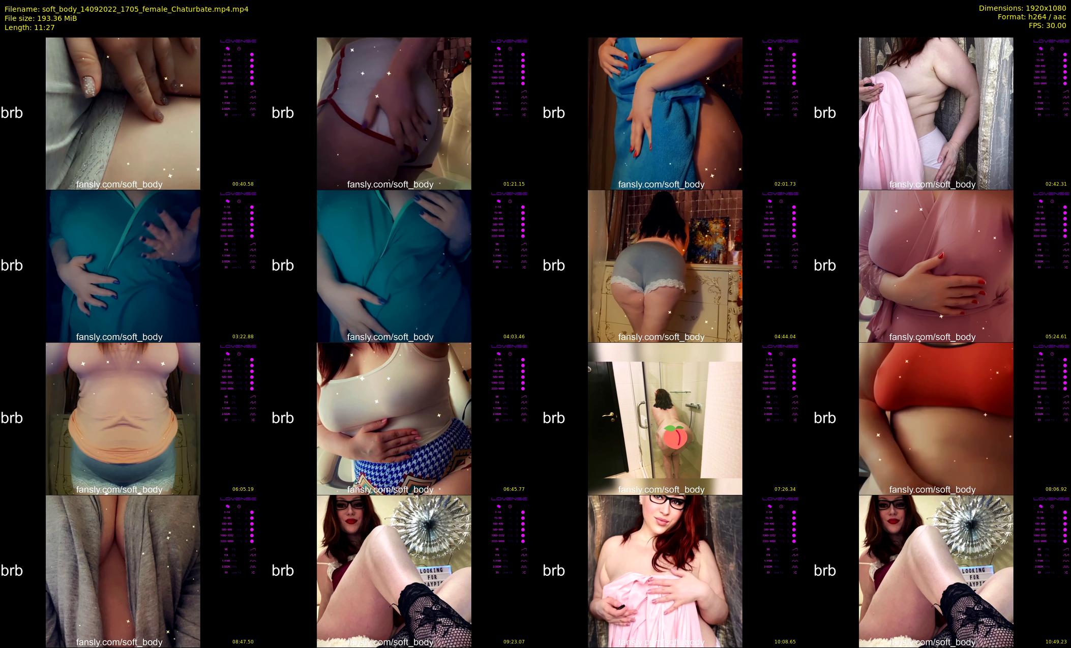 soft_body — 12 minute Chaturbate female cam show recording, 1080p, Sep 14, 2022