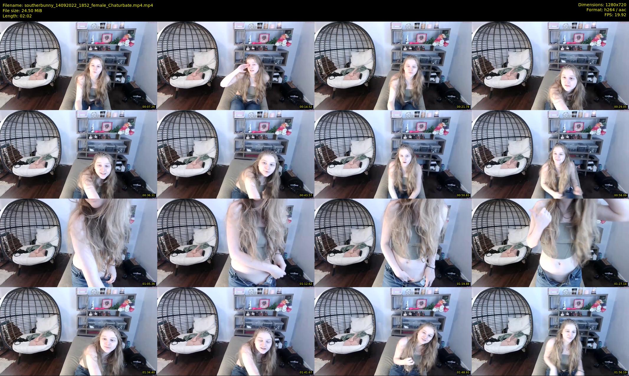 southerbunny — 3 minute Chaturbate female cam show recording, 720p, Sep 14, 2022