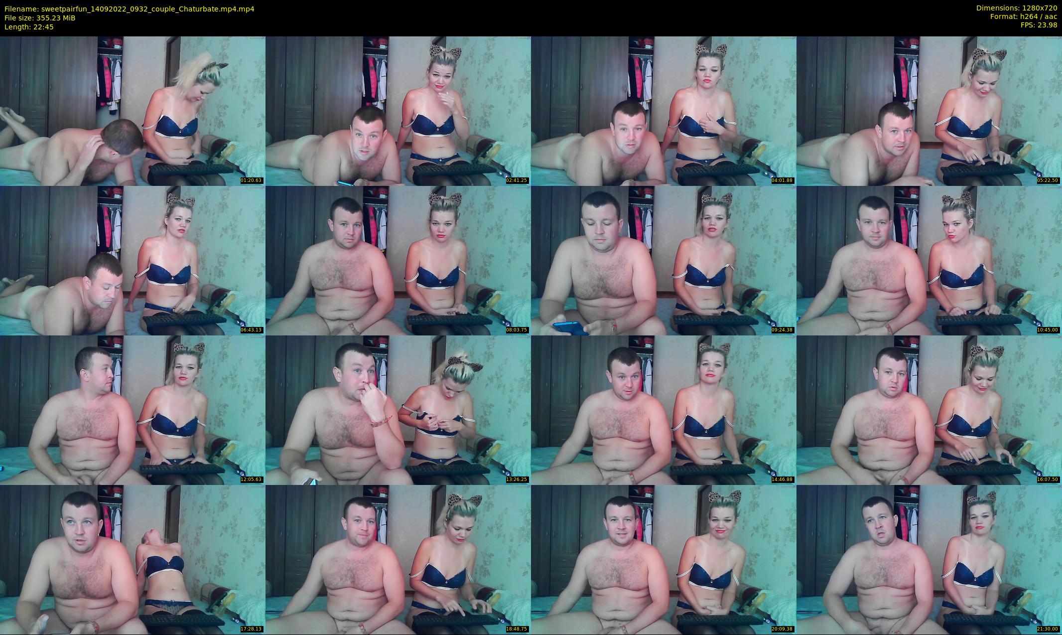sweetpairfun — 23 minute Chaturbate couple cam show recording, 720p, Sep 14, 2022