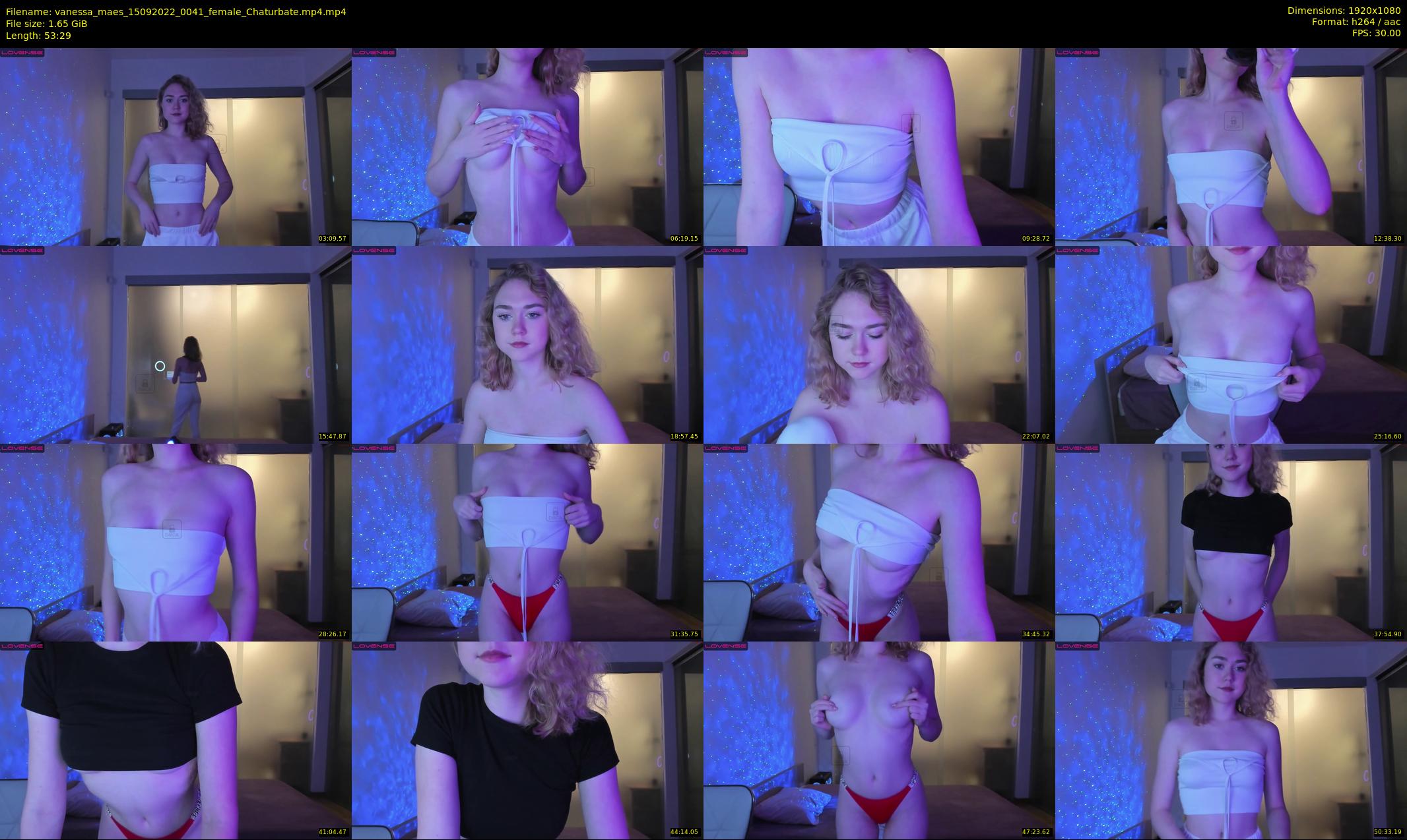 vanessa_maes — 54 minute Chaturbate female cam show recording, 1080p, Sep 15, 2022