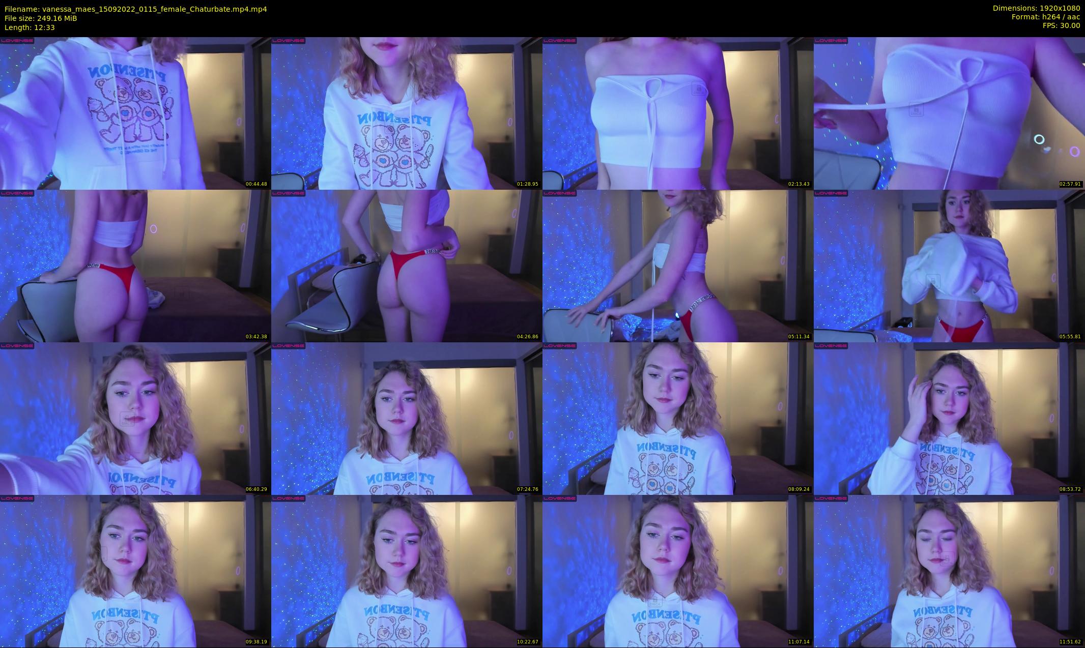 vanessa_maes — 13 minute Chaturbate female cam show recording, 1080p, Sep 15, 2022