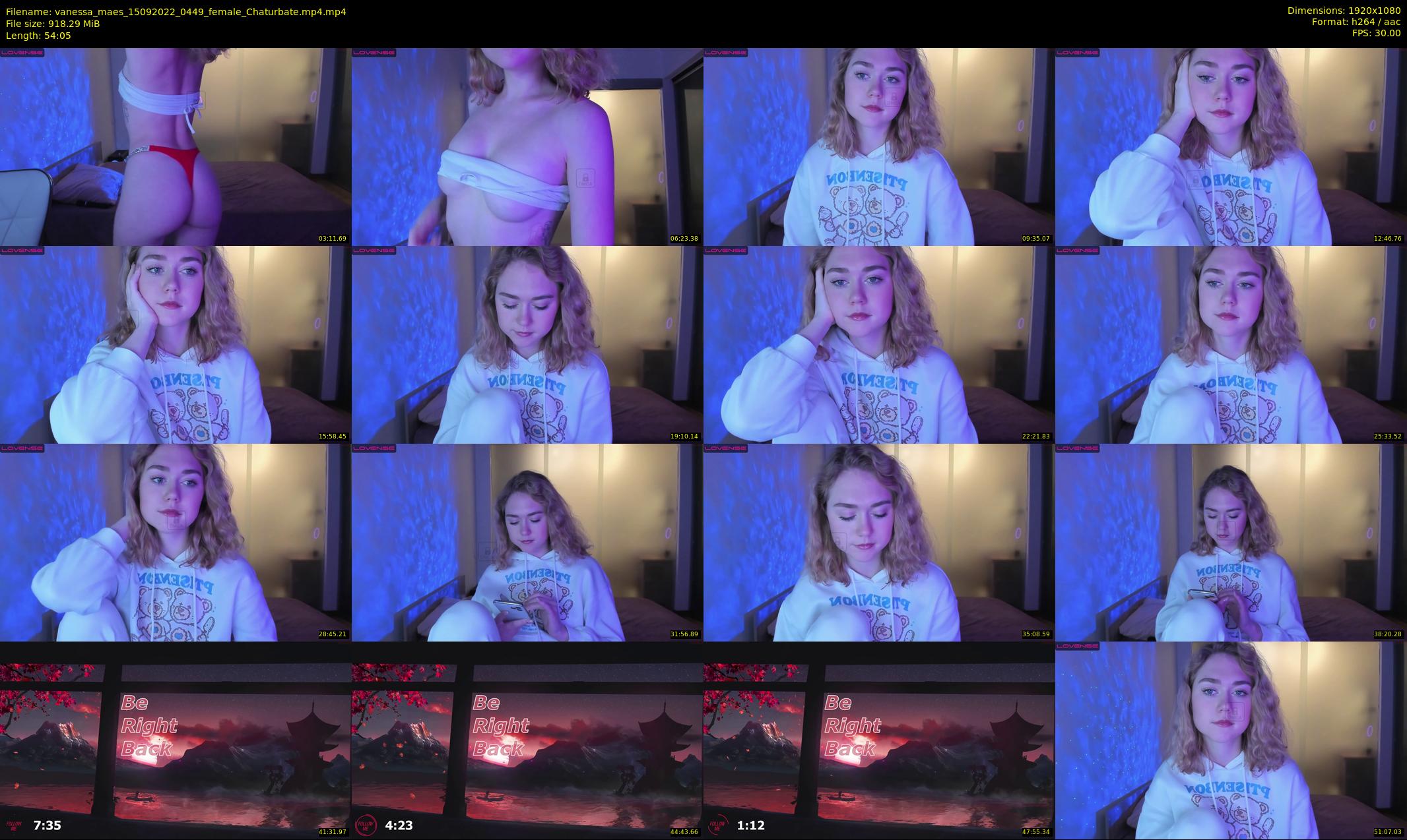 vanessa_maes — 55 minute Chaturbate female cam show recording, 1080p, Sep 15, 2022