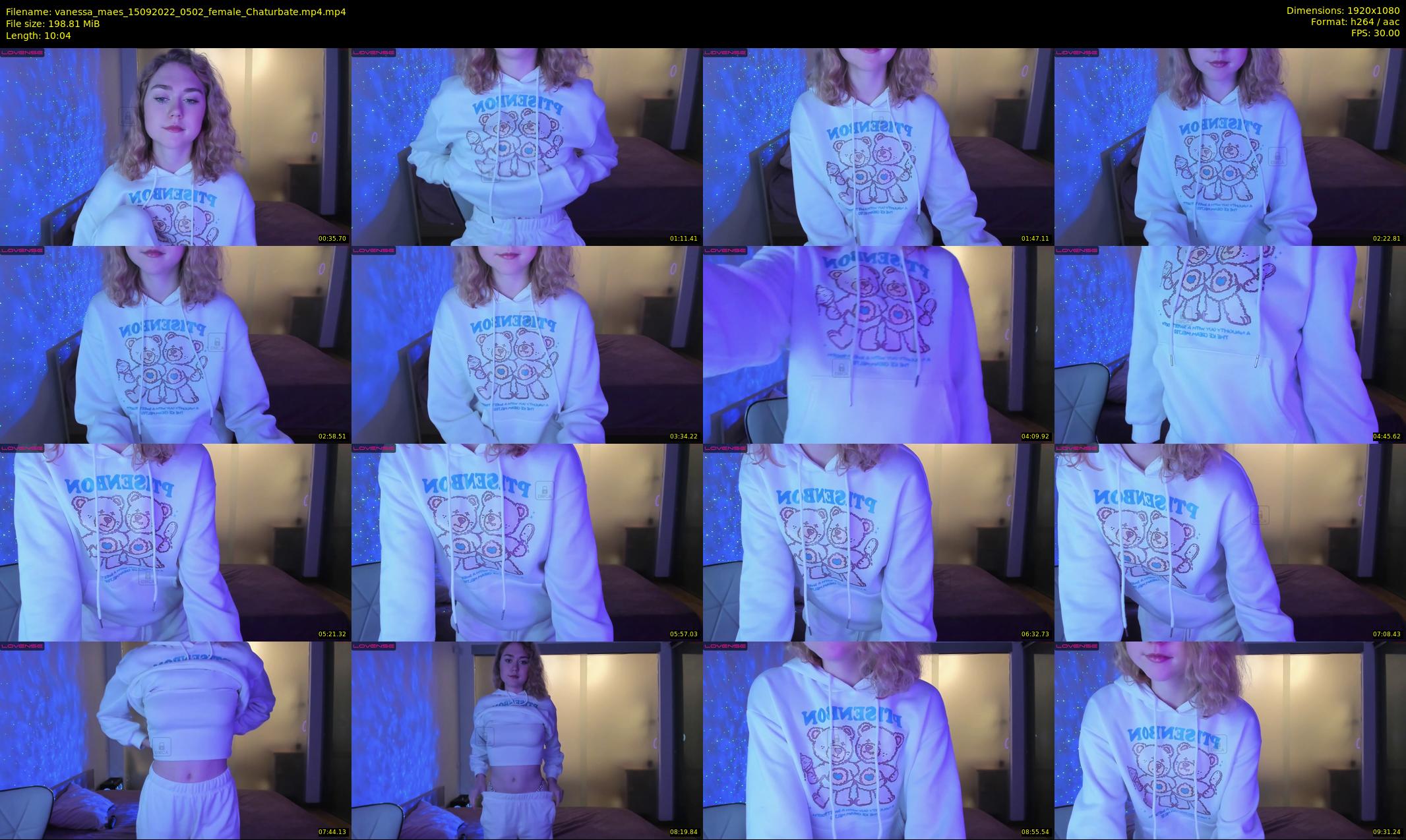 vanessa_maes — 11 minute Chaturbate female cam show recording, 1080p, Sep 15, 2022