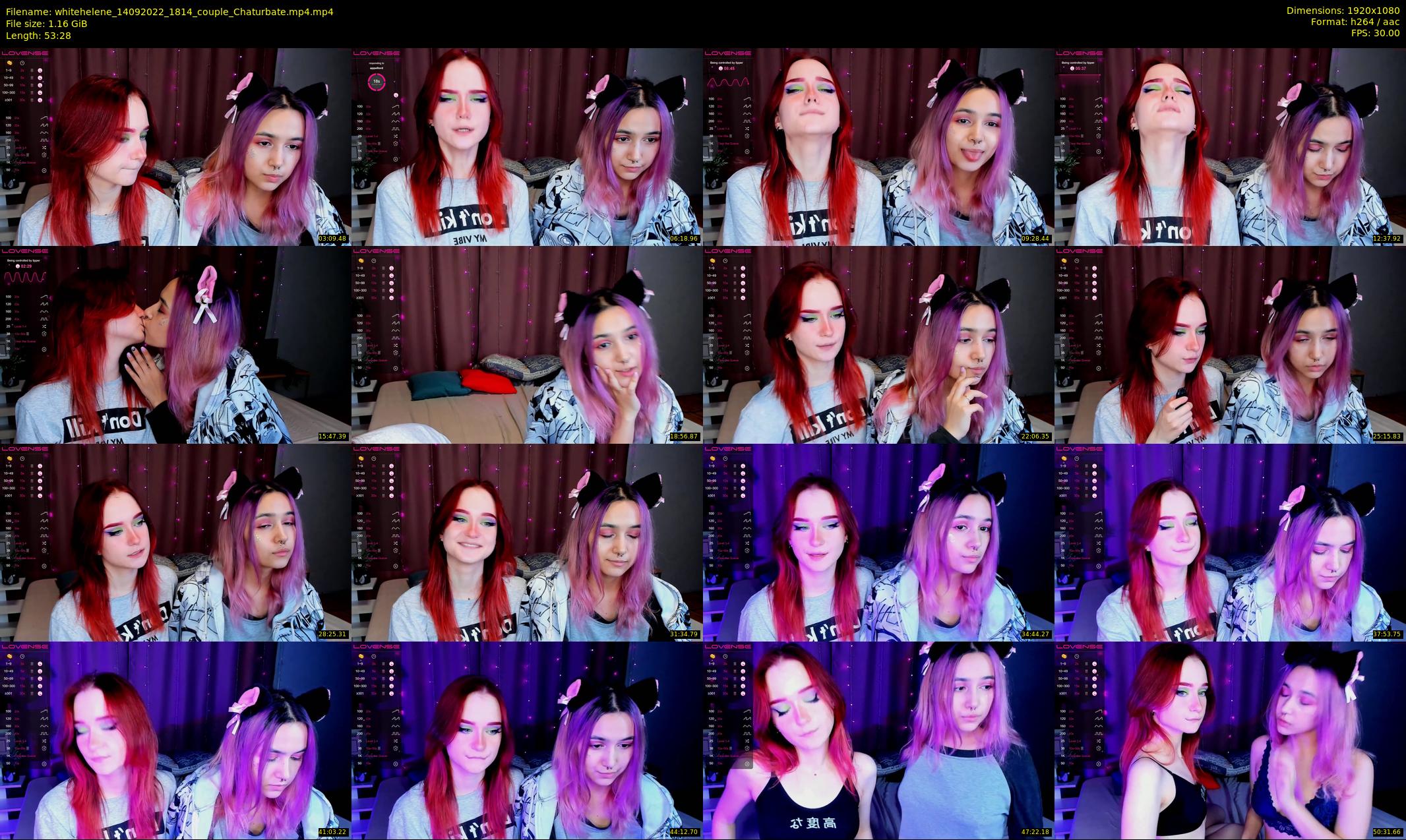 whitehelene — 54 minute Chaturbate female cam show recording, 1080p, Sep 14, 2022