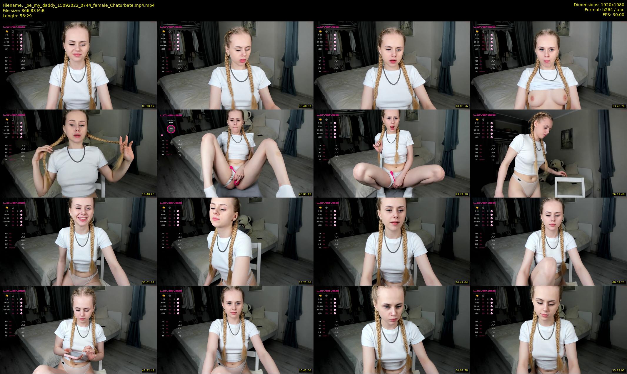 _be_my_daddy — 57 minute Chaturbate female cam show recording, 1080p, Sep 15, 2022