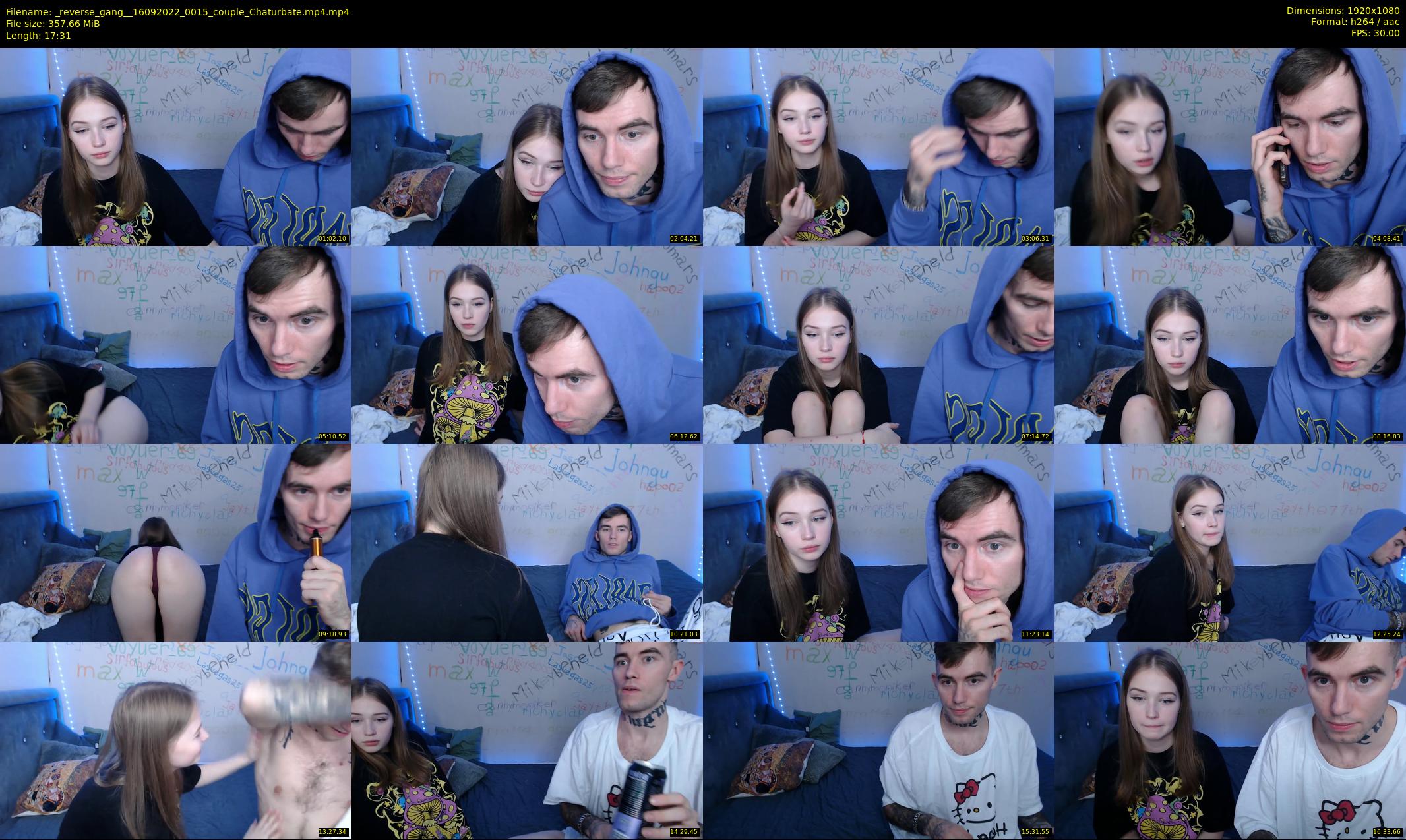 _reverse_gang_ — 18 minute Chaturbate couple cam show recording, 1080p, Sep 16, 2022