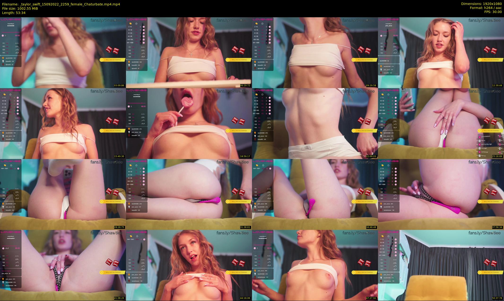 _taylor_swift — 54 minute Chaturbate female cam show recording, 1080p, Sep 15, 2022