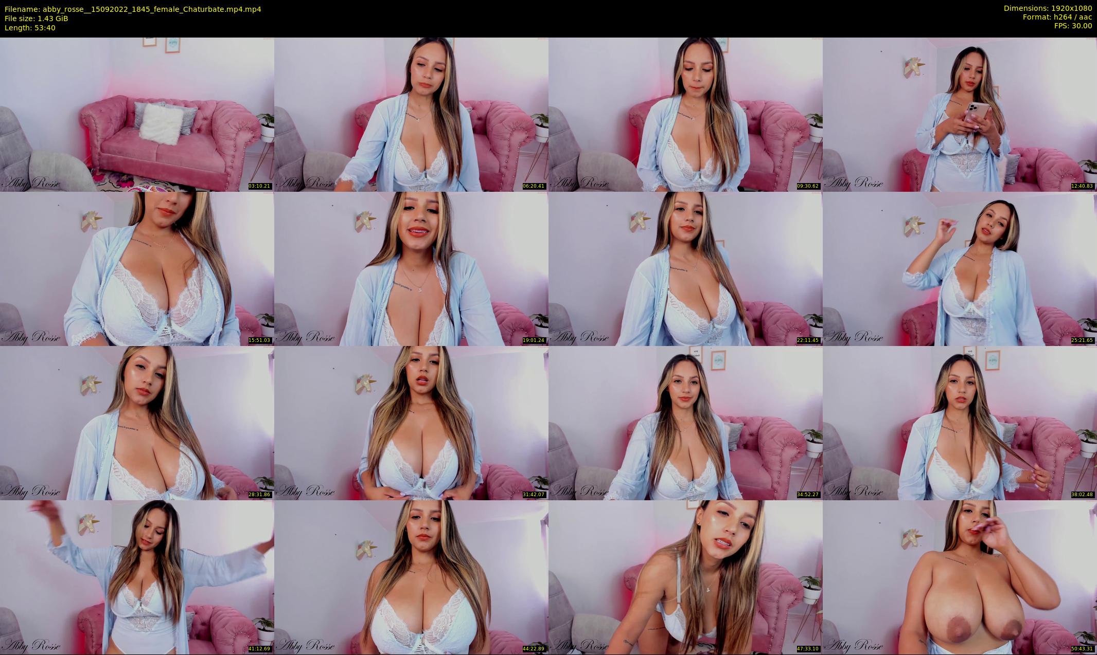 abby_rosse_ — 54 minute Chaturbate female cam show recording, 1080p, Sep 15, 2022