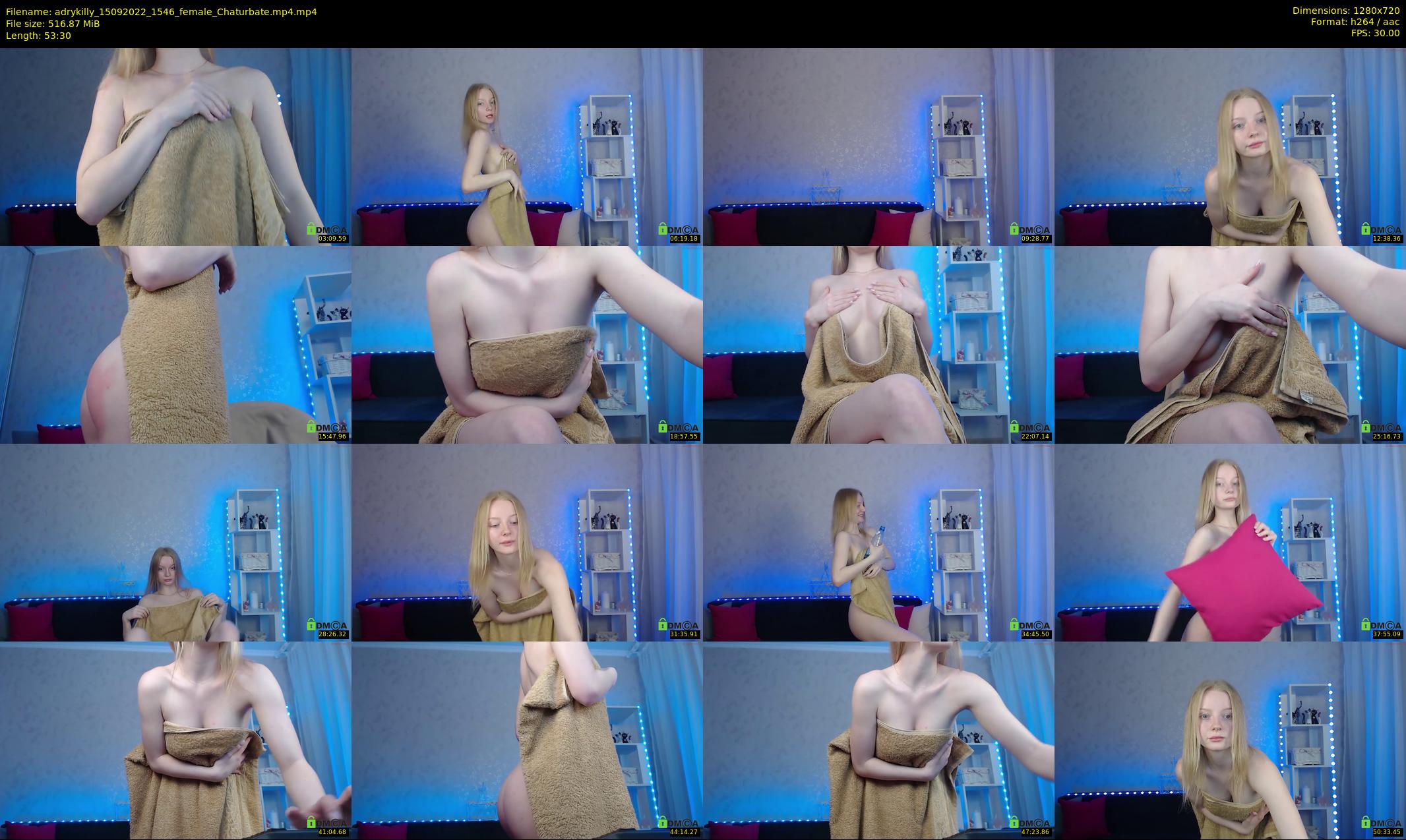 adrykilly — 54 minute Chaturbate female cam show recording, 720p, Sep 15, 2022