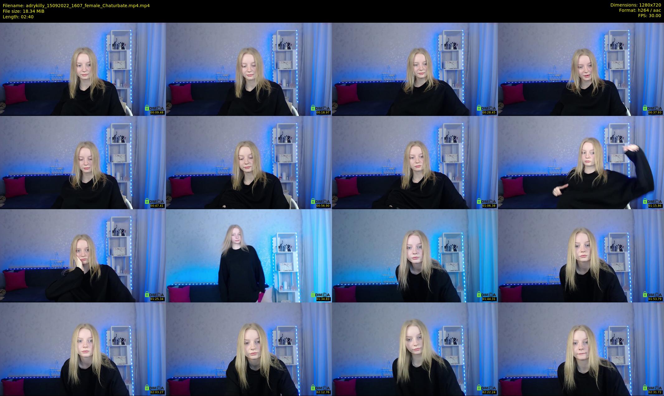 adrykilly — 3 minute Chaturbate female cam show recording, 720p, Sep 15, 2022