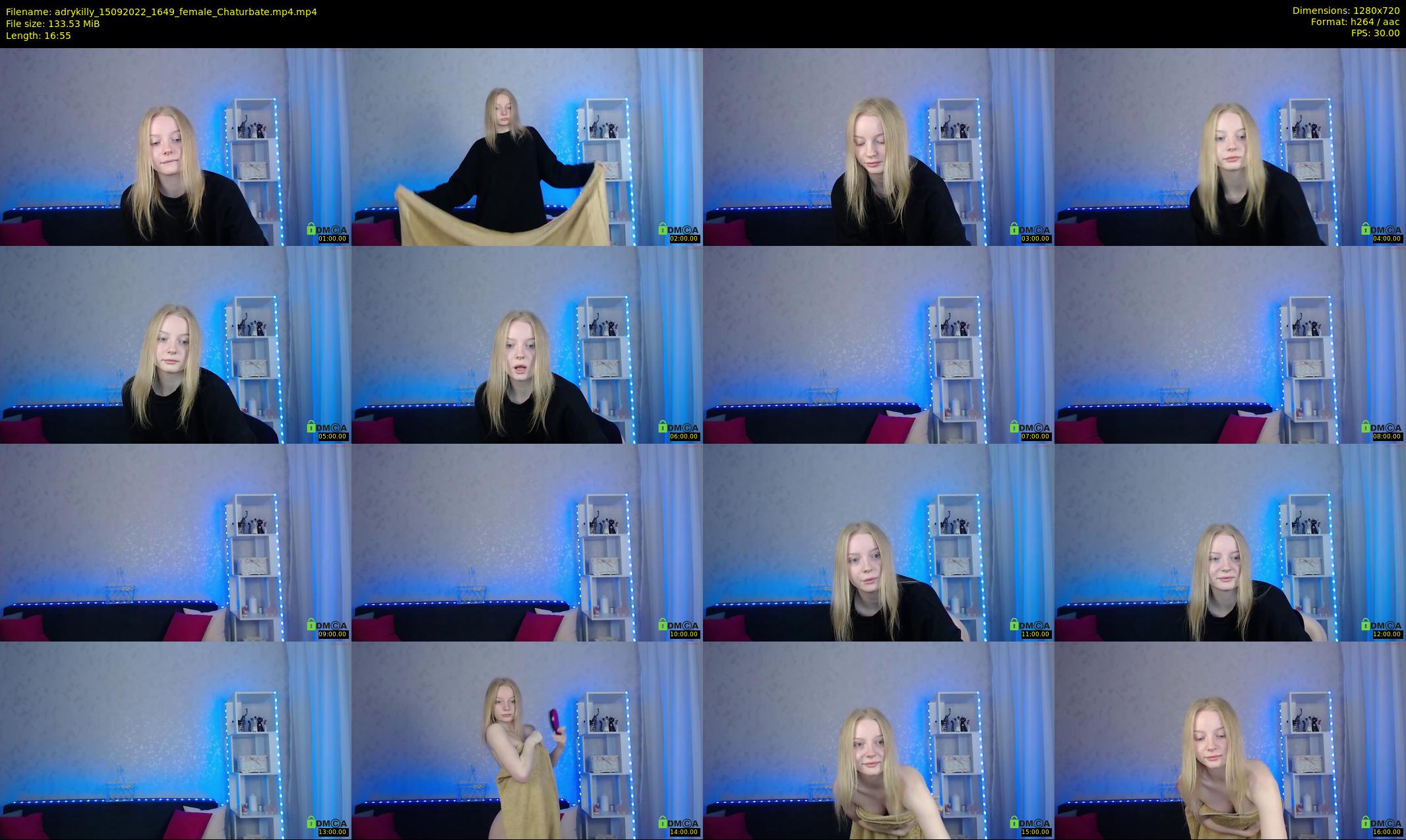 adrykilly — 17 minute Chaturbate female cam show recording, 720p, Sep 15, 2022