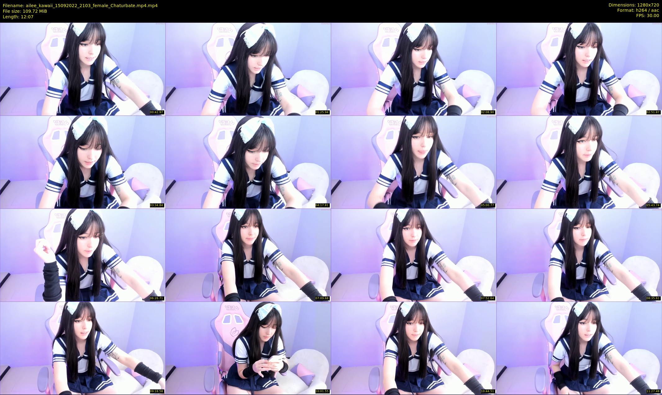 ailee_kawaii — 13 minute Chaturbate female cam show recording, 720p, Sep 15, 2022