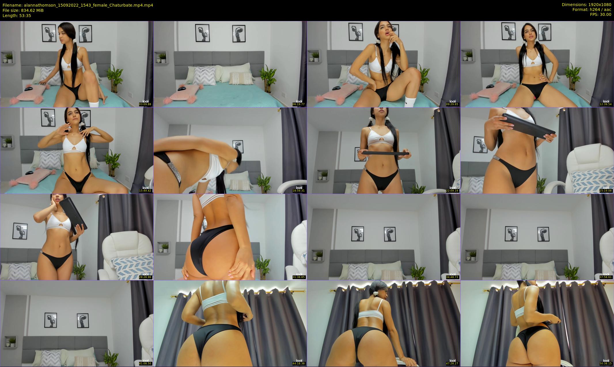 alannathomson — 54 minute Chaturbate female cam show recording, 1080p, Sep 15, 2022