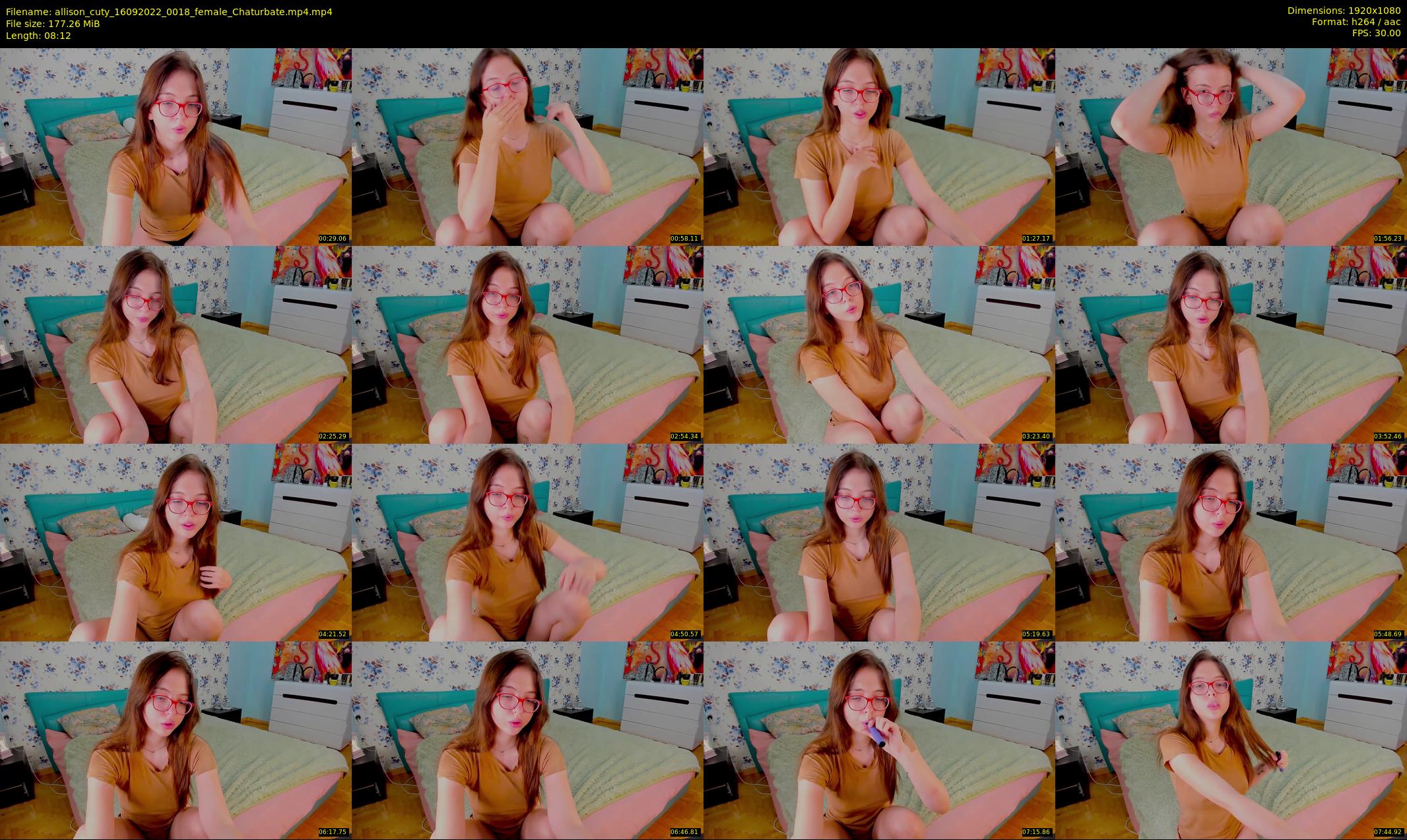allison_cuty — 9 minute Chaturbate female cam show recording, 1080p, Sep 16, 2022