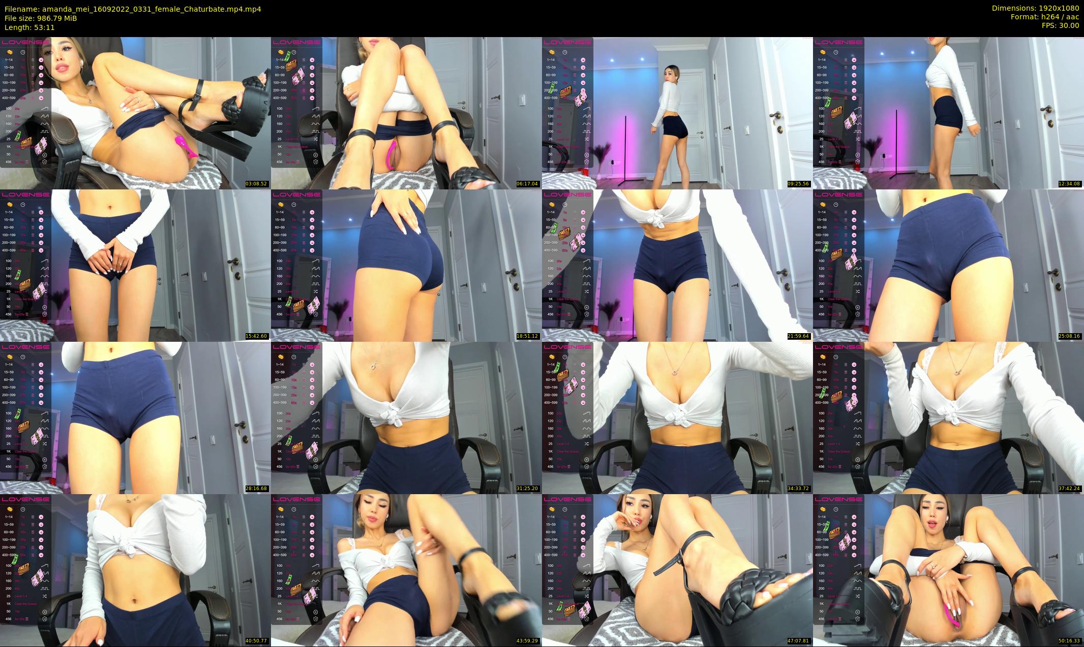 amanda_mei — 54 minute Chaturbate female cam show recording, 1080p, Sep 16, 2022