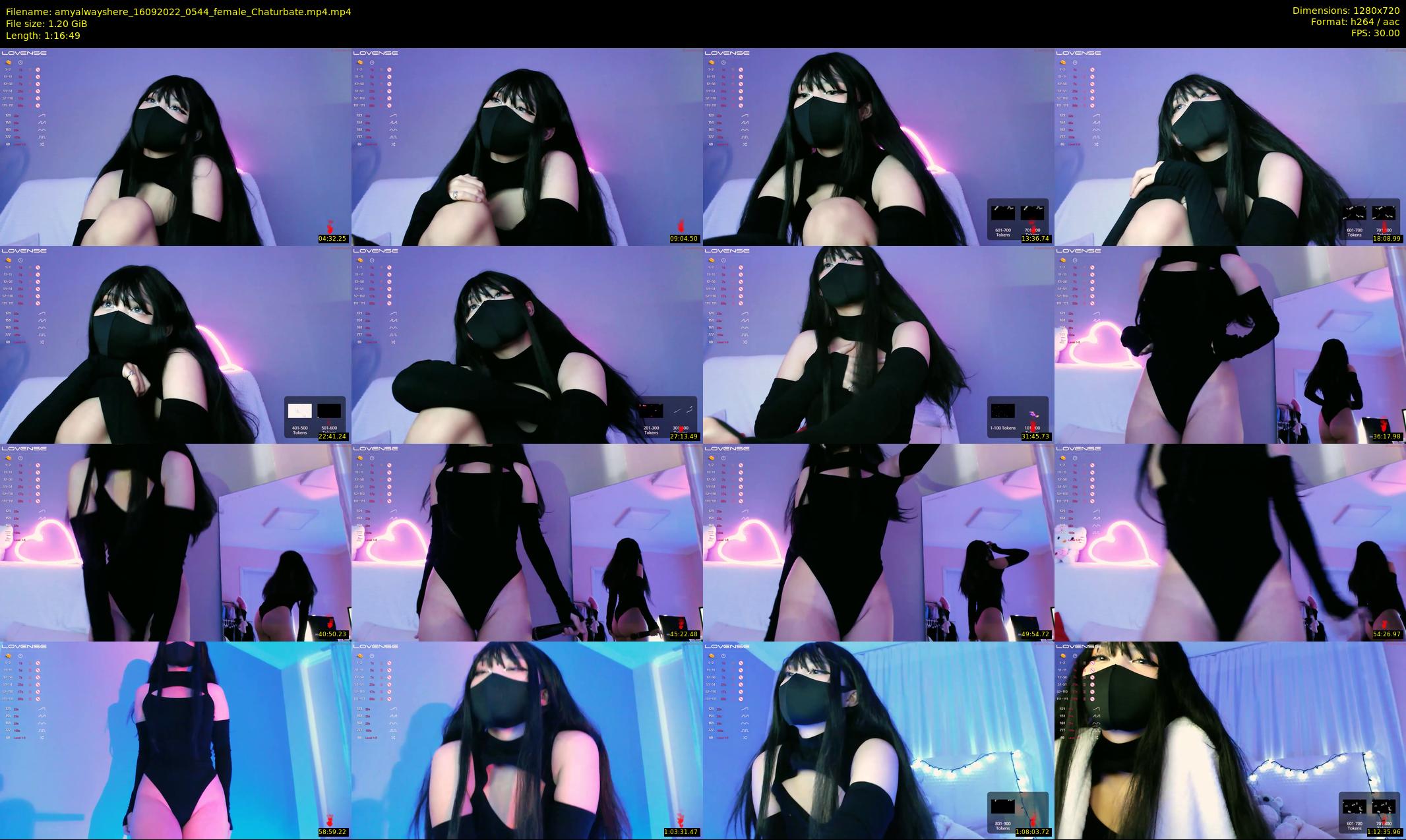 amyalwayshere — 77 minute Chaturbate female cam show recording, 720p, Sep 16, 2022