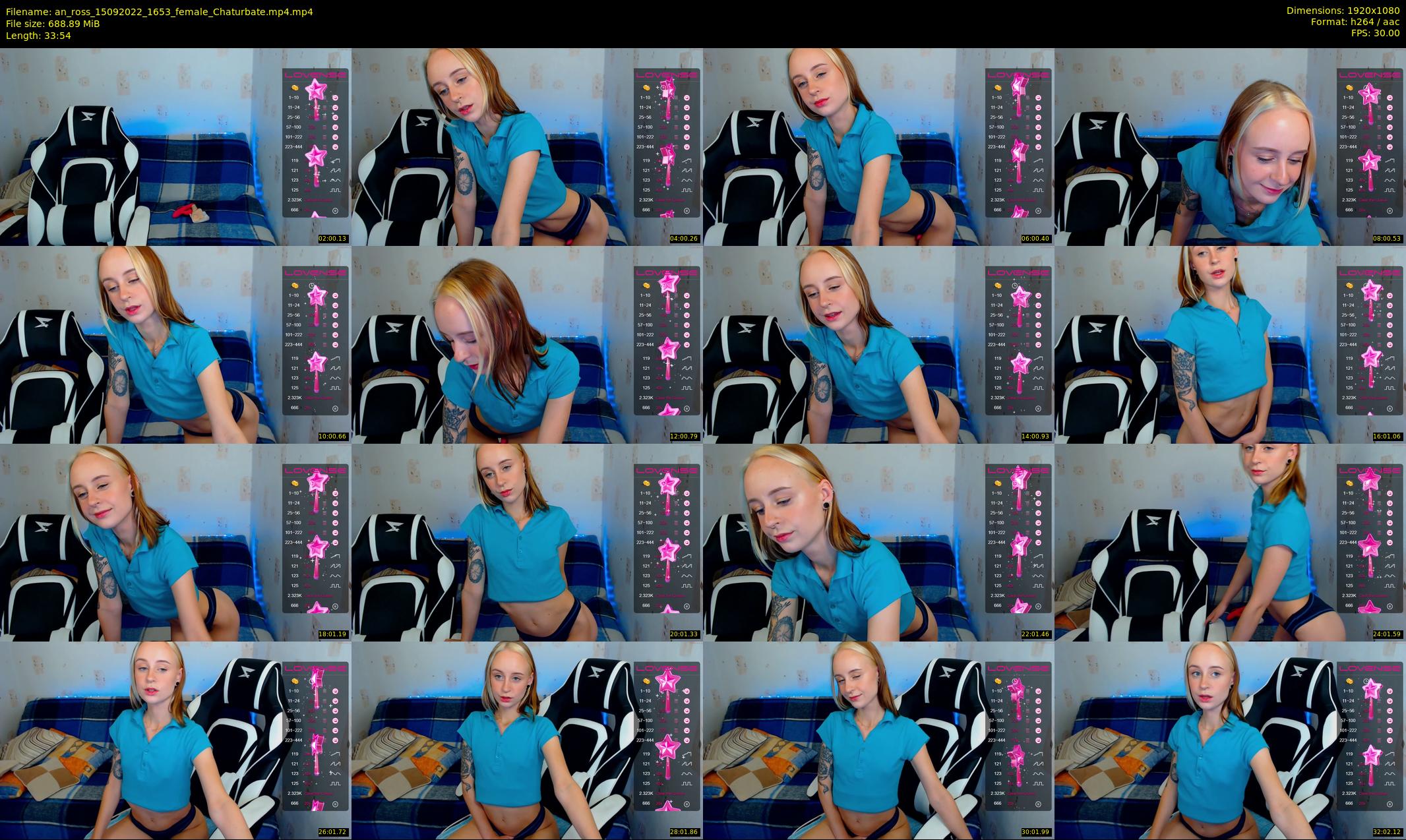 an_ross — 34 minute Chaturbate female cam show recording, 1080p, Sep 15, 2022