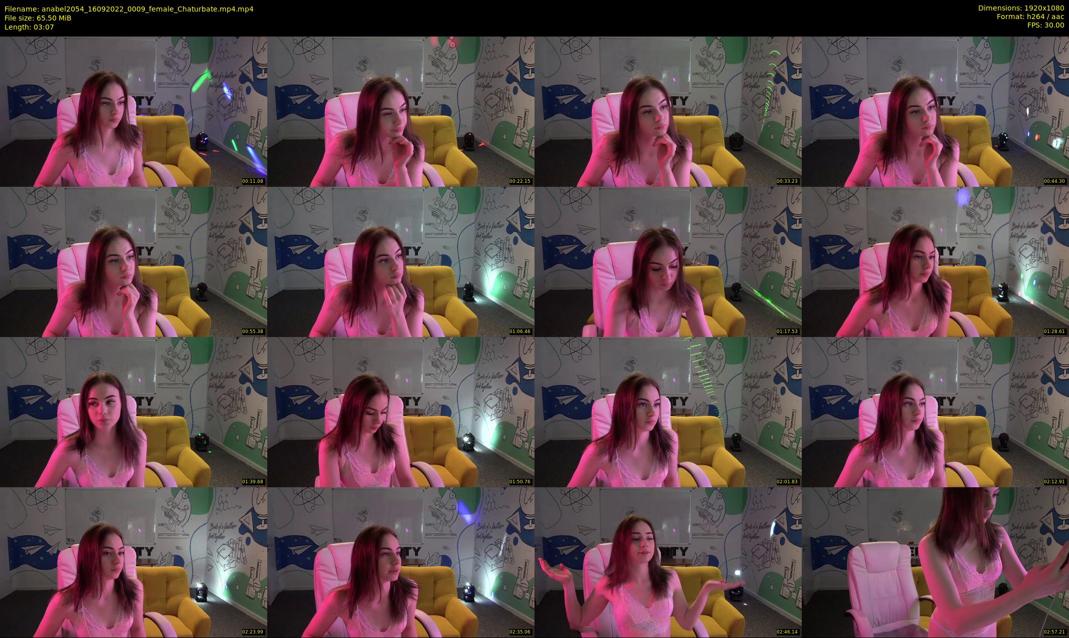 anabel2054 — 4 minute Chaturbate female cam show recording, 1080p, Sep 16, 2022