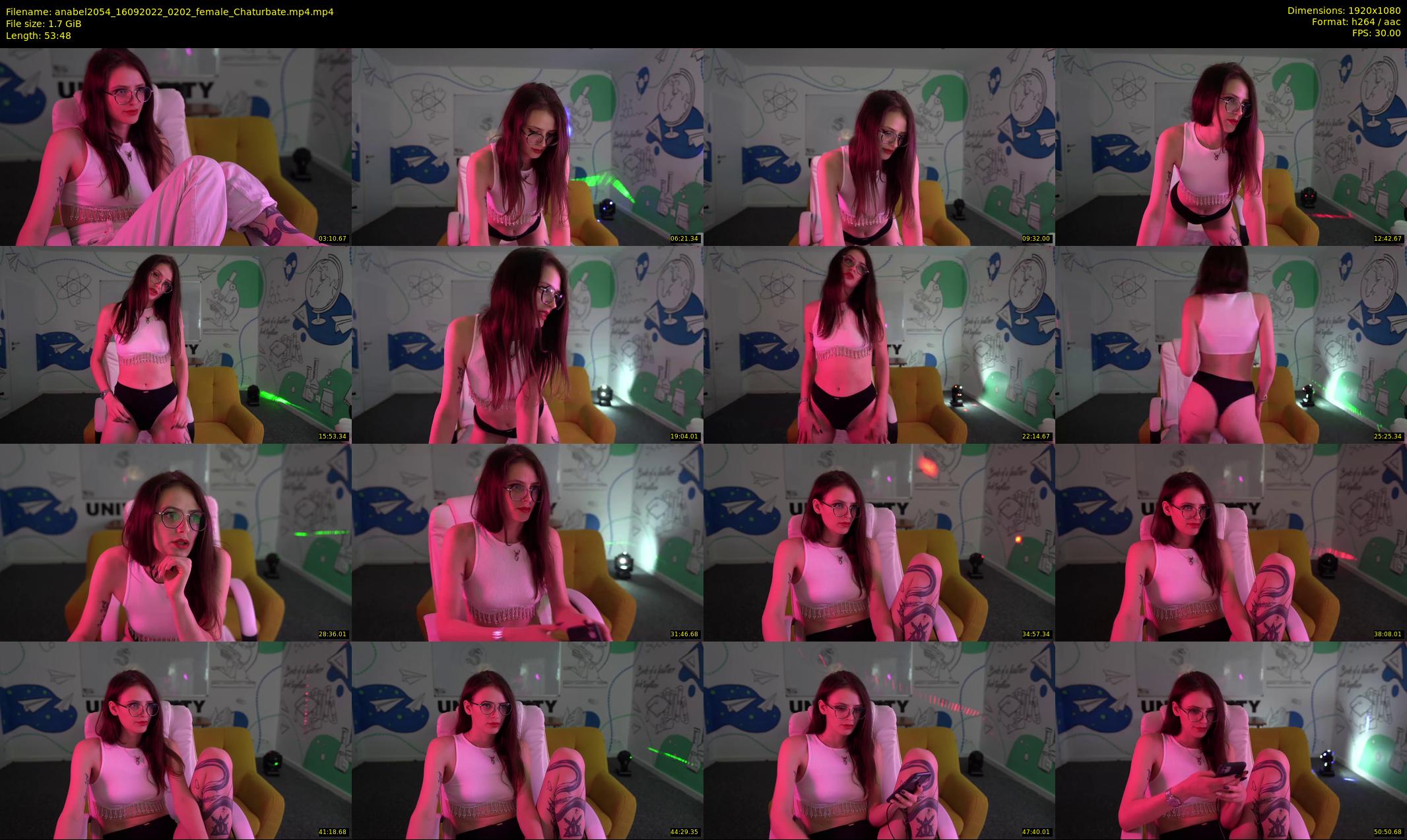 anabel2054 — 54 minute Chaturbate female cam show recording, 1080p, Sep 16, 2022