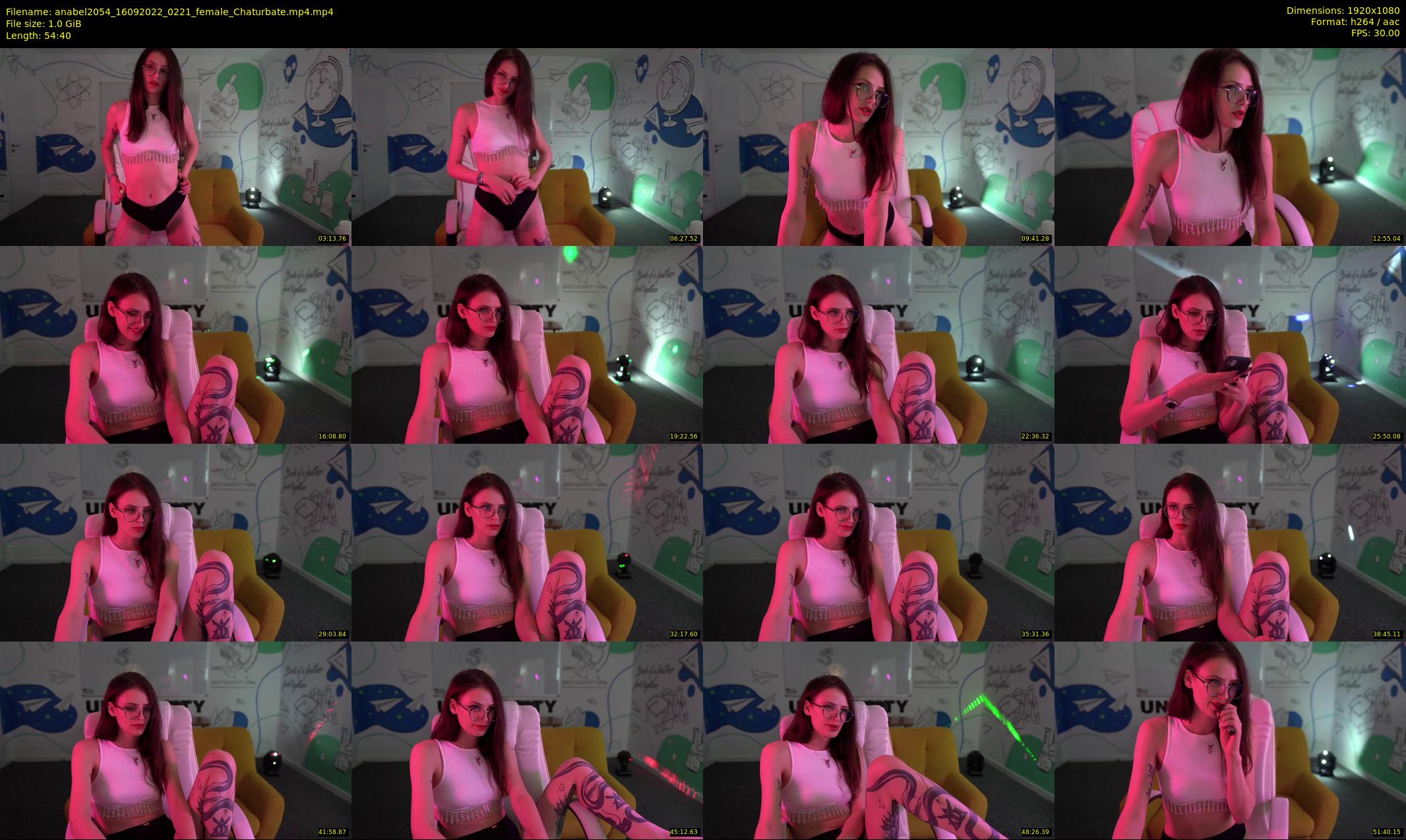 anabel2054 — 55 minute Chaturbate female cam show recording, 1080p, Sep 16, 2022
